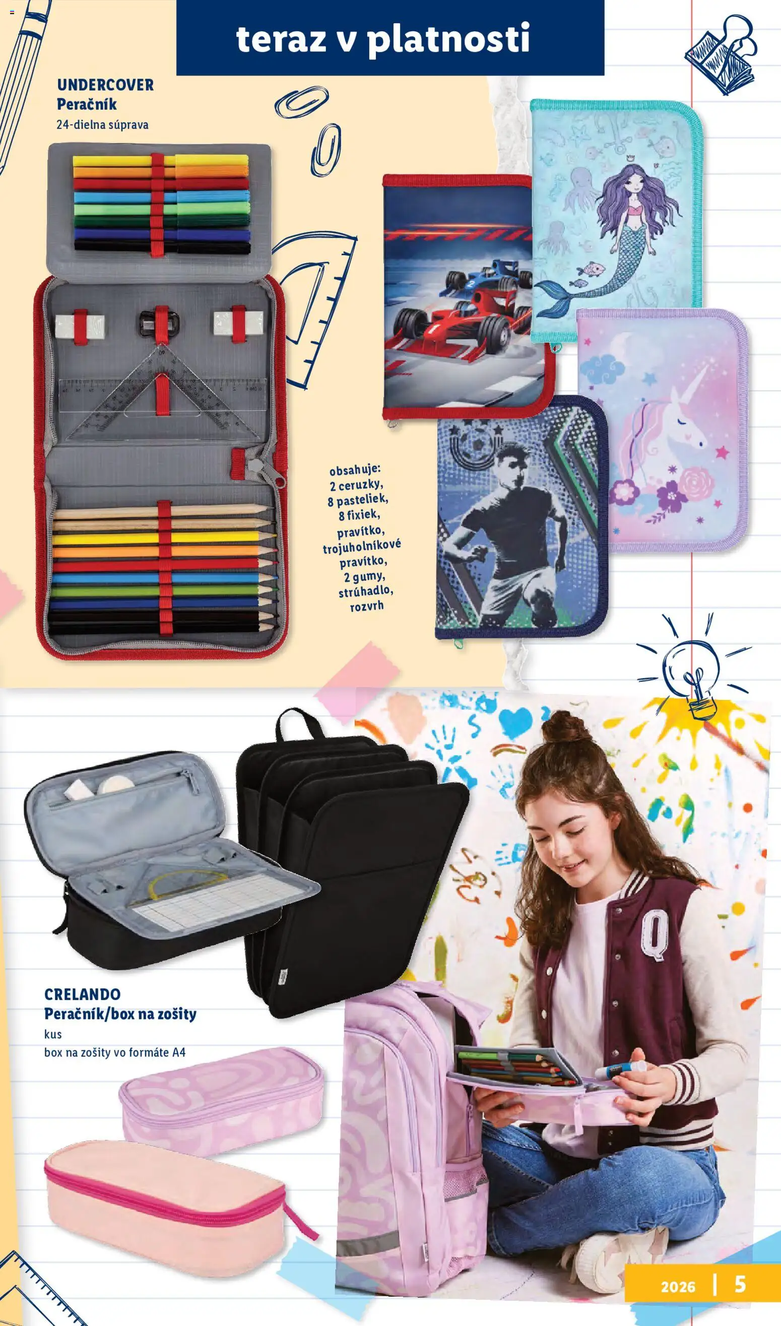 Nové Lidl akcie – leták je platný od 20.07.2026 | Strana: 17 | Produkty: Zošit, Notebook