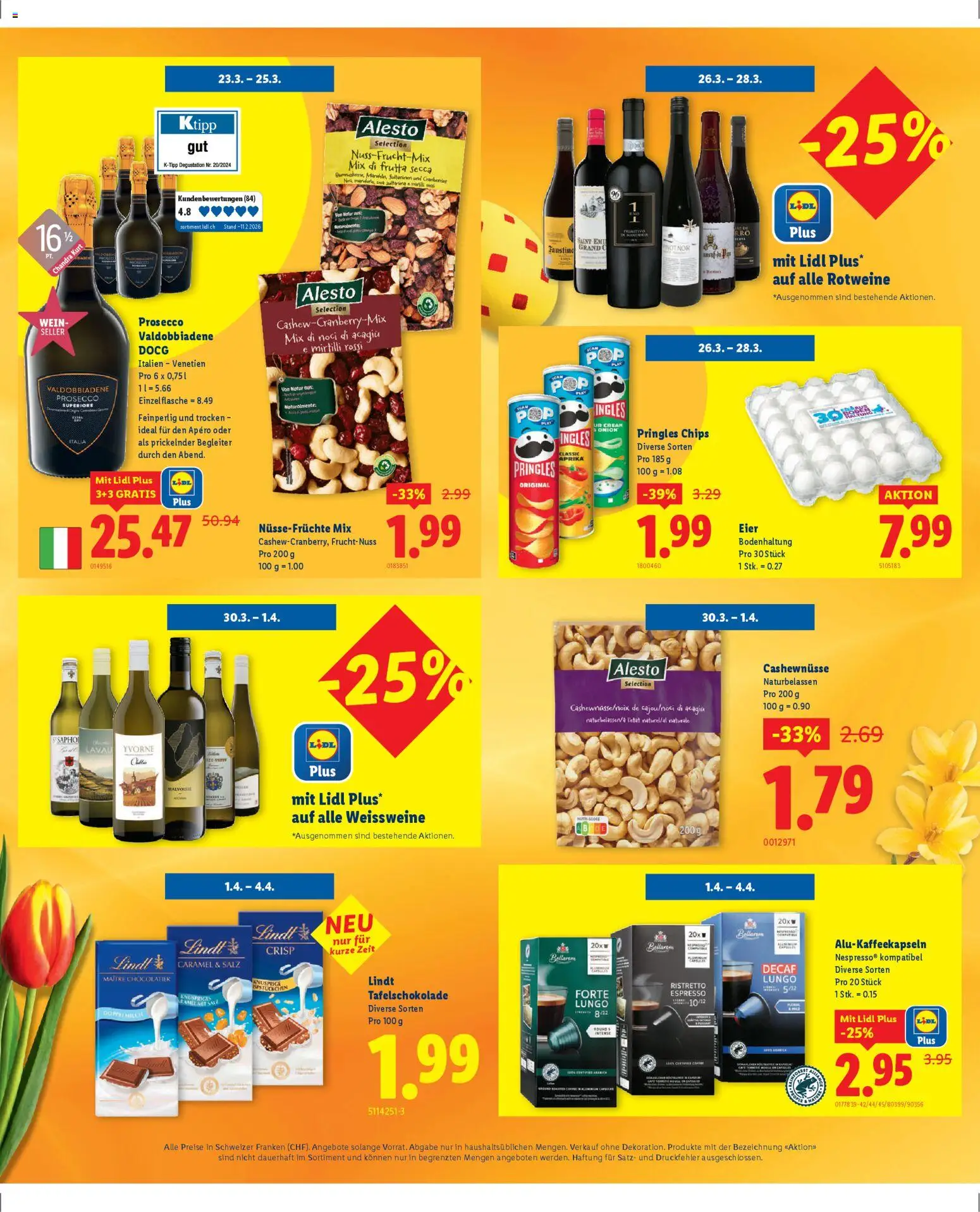 Lidl aktionen Osterpreiskalender – gültig ab 12.03.2026 | Seite: 2 | Produkte: Cashewnüsse, Eier, Chips, Salz