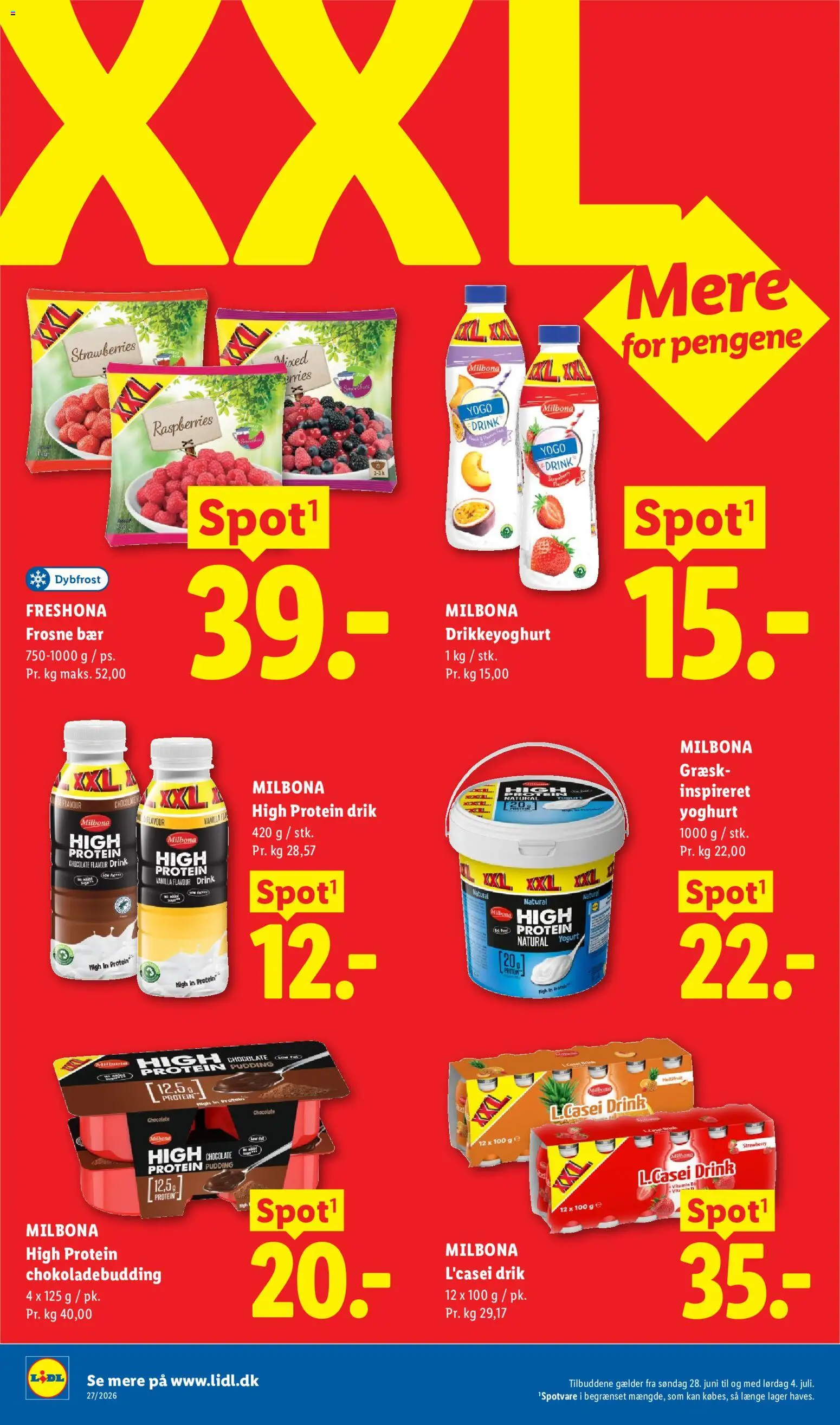 Lidl tilbudsavis – gyldig fra 28/06/2026 | Side: 8 | Produkter: Yoghurt, Drikkeyoghurt, Søm
