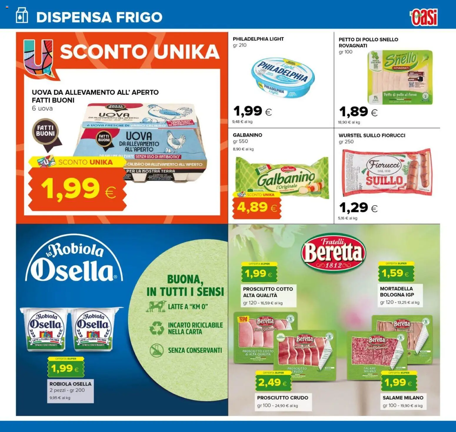 Volantino Oasi del 04.06.2026 | Pagina: 15 | Prodotti: Prosciutto Crudo, Prosciutto Cotto, Salame, Forno
