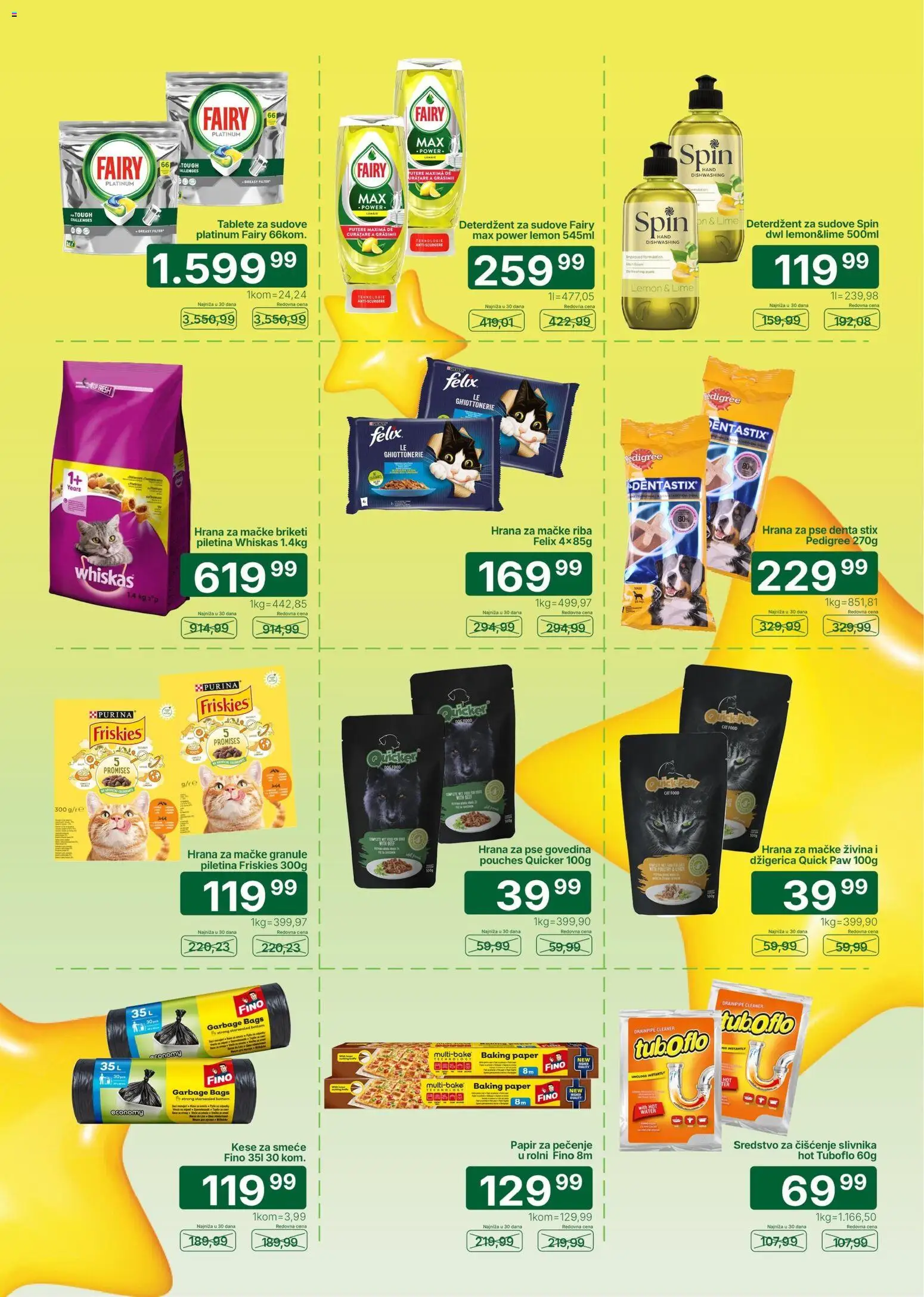 Univerexport katalog - važi od 17.08.2026 | Strana: 15 | Proizvode: Govedina, Papir za pečenje, Whiskas, Briketi