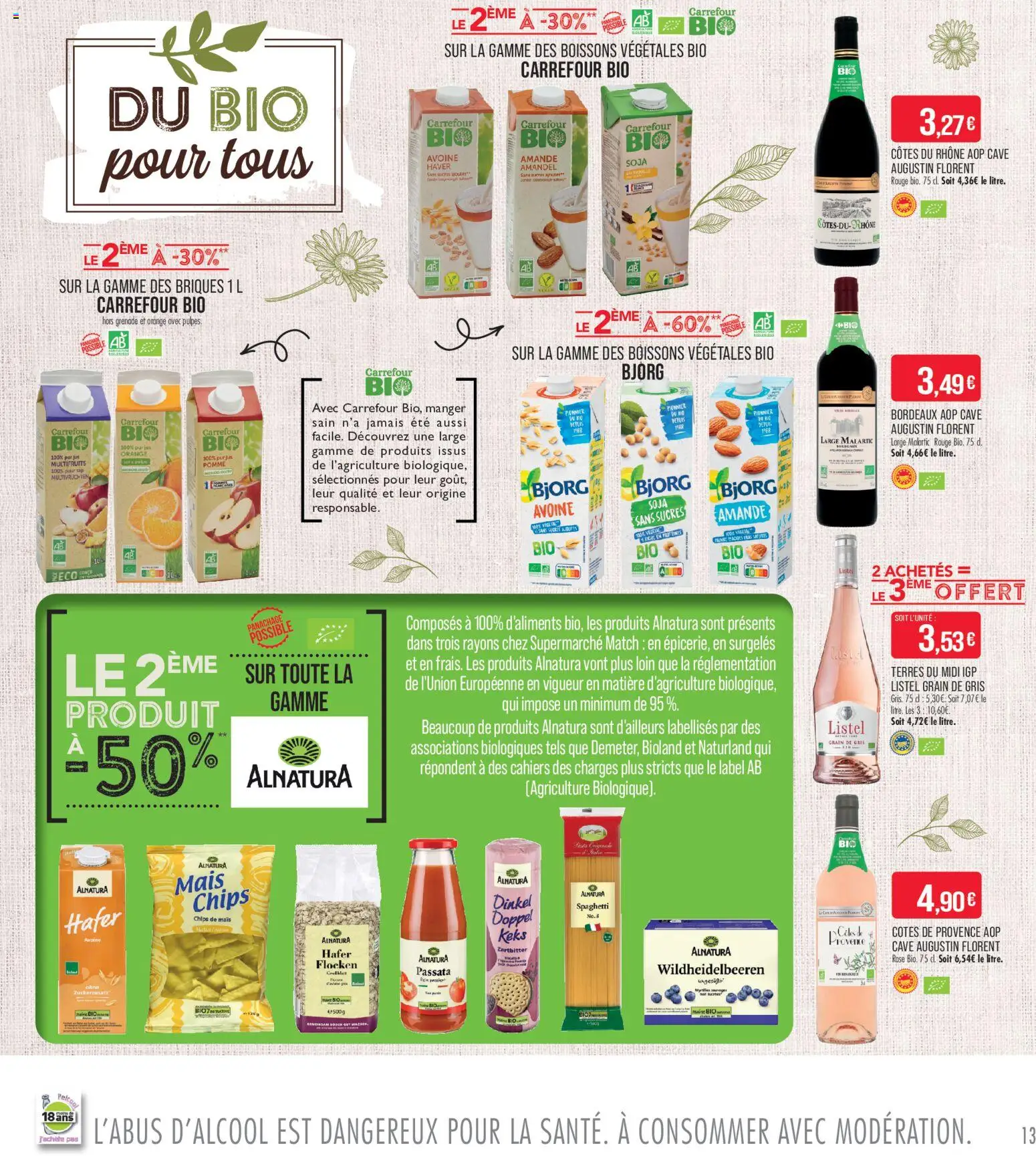 {H1} | Page: 13 | Produits: Orange, Spaghetti, Briques, Chips