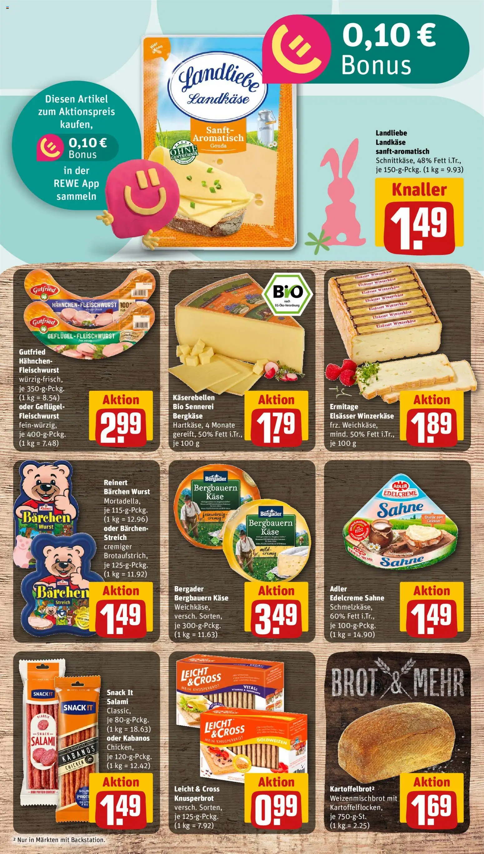 Rewe Prospekt 	 – gültig ab 16.03.2026 | Seite: 11 | Produkte: Hahnchen, Käse, Gouda, Sahne