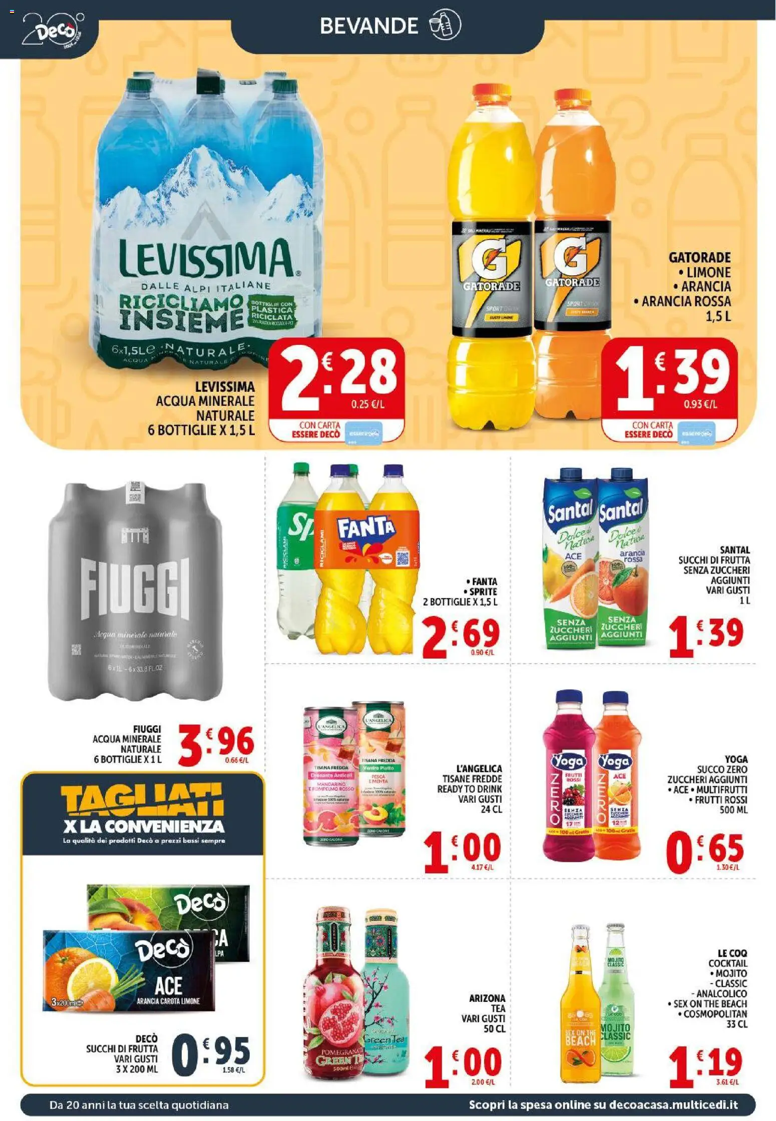 Volantino Decò del 29.05.2026 | Pagina: 16 | Prodotti: Carota, Frutta, The, Acqua minerale