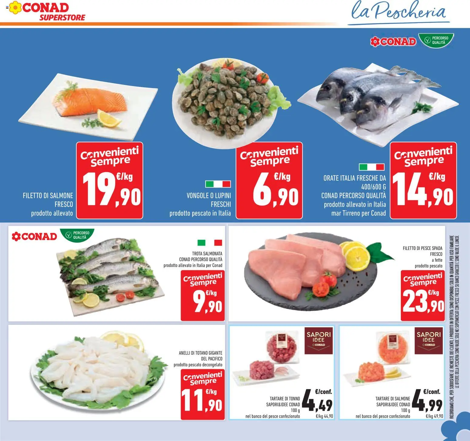 Volantino Conad del 04.06.2026 | Pagina: 17 | Prodotti: Salmone, Trota, Salmone fresco, Totano