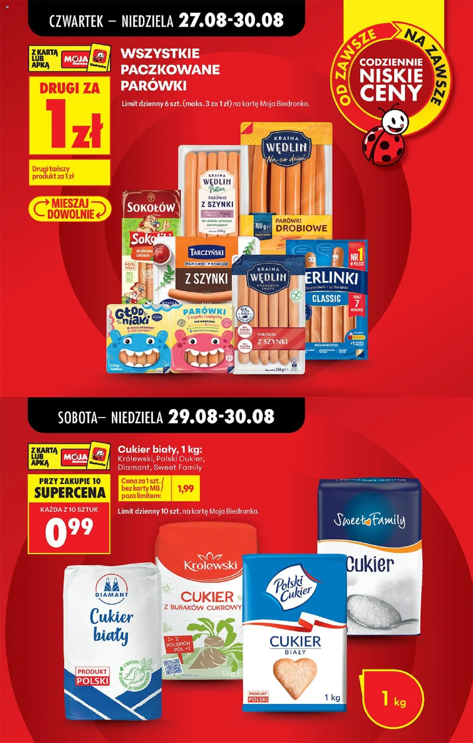 Biedronka Polsko leták - Codziennie niskie ceny od 27.08.2026 | Strana: 7 | Produkty: Karty