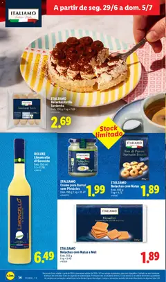 Pré-visualização ITALIAMO Bolachas com Natas, Emb. 400 g, 1 kg = 4.73 válido de 29/06/2026 | Página: 14
