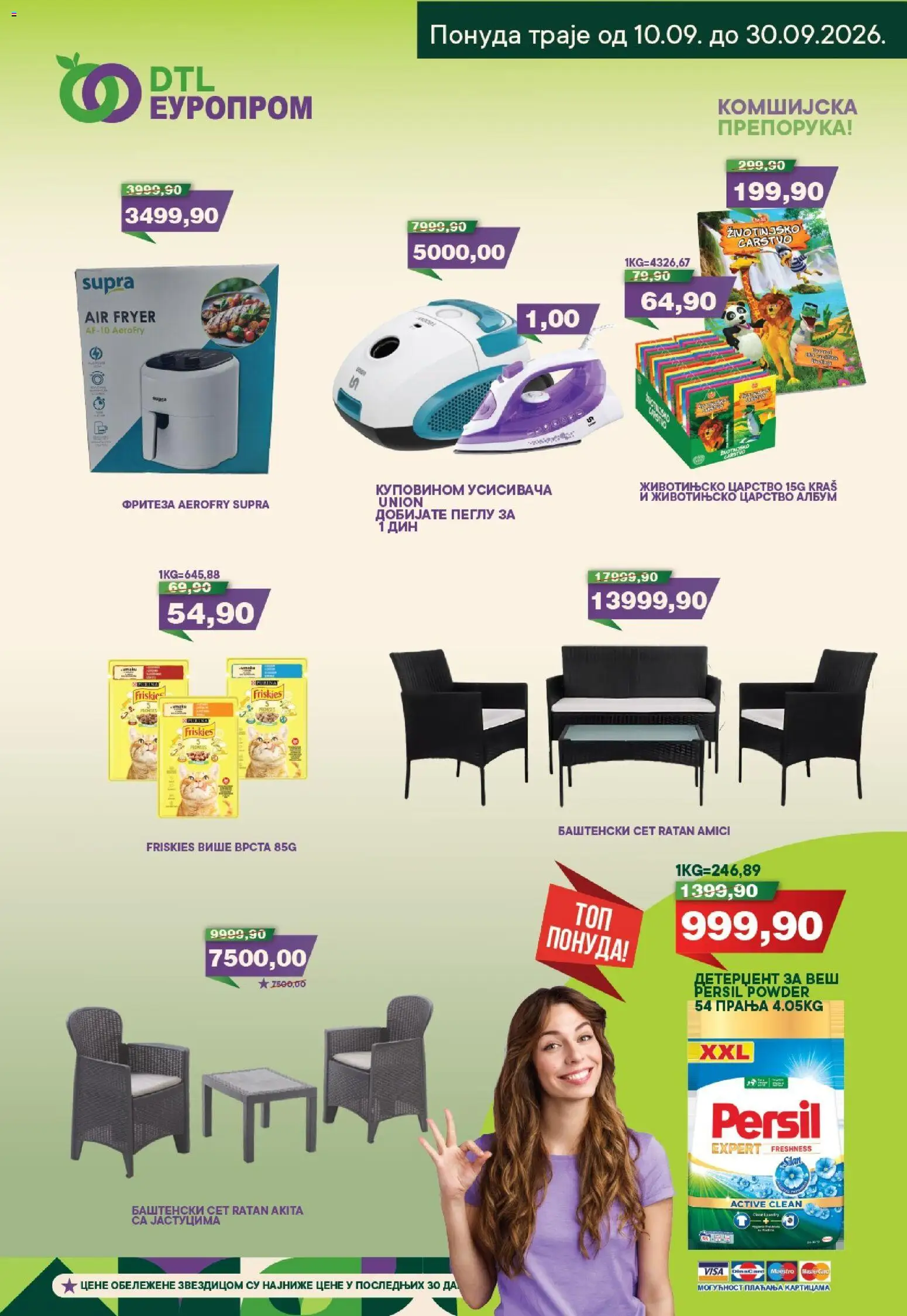Europrom katalog - važi od 10.09.2026 | Strana: 4 | Proizvode: Purina, Persil