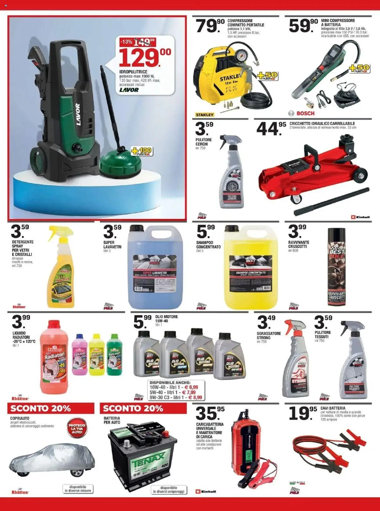 Volantino Brico OK del 09/07/2026 | Pagina: 6 | Prodotti: Detergente, Compressore, Idropulitrice, Rame