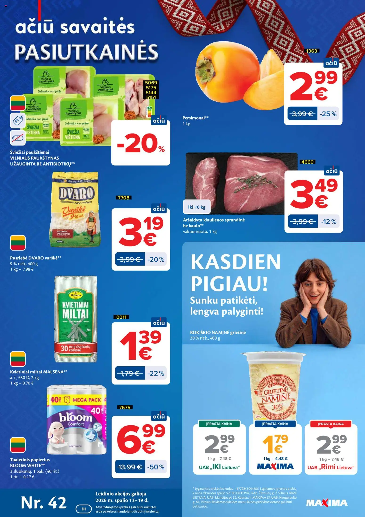 MAXIMA akcijos nuo 2026.10.13 | Puslapis: 1