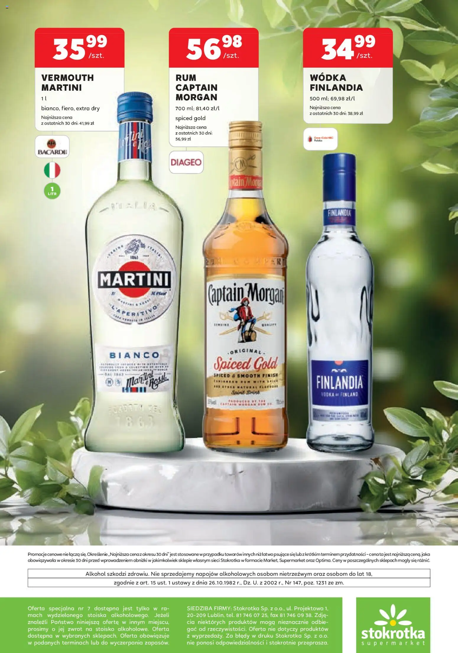 Stokrotka gazetka - Oferta alkoholowa od 11.06.2026 | Strona: 17 | Produkty: Stokrotka, Alkohol, Wódka, Finish