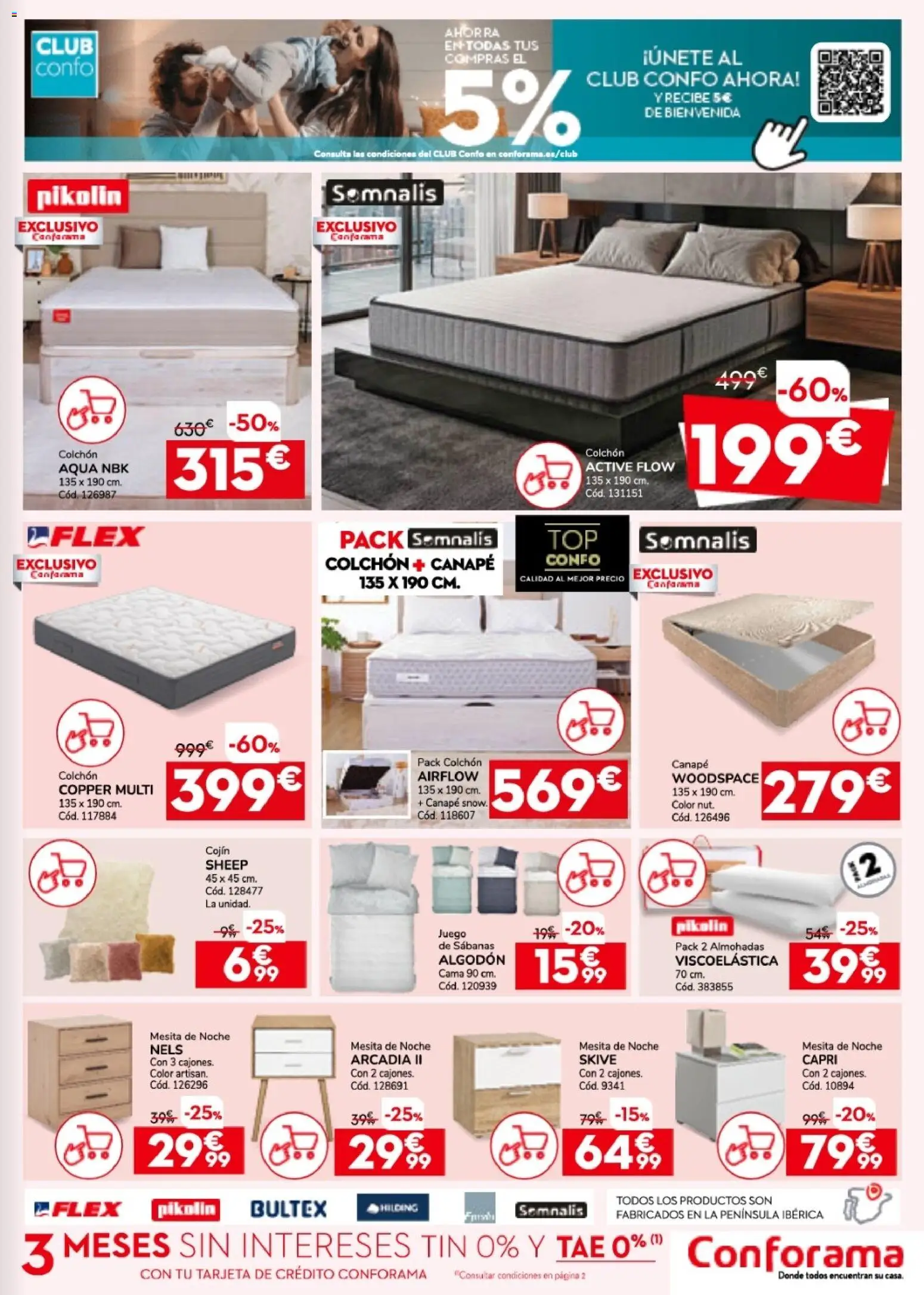 Conforama folleto │ válido desde el 26.03.2026 | Página: 13 | Productos: Colchon, Cama, Cojín
