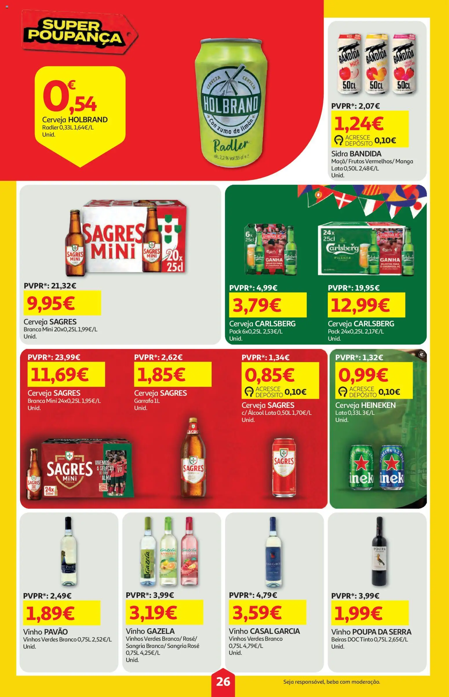 Auchan folheto │ válido de 25/06/2026 | Página: 26 | Produtos: Vinho, Cerveja