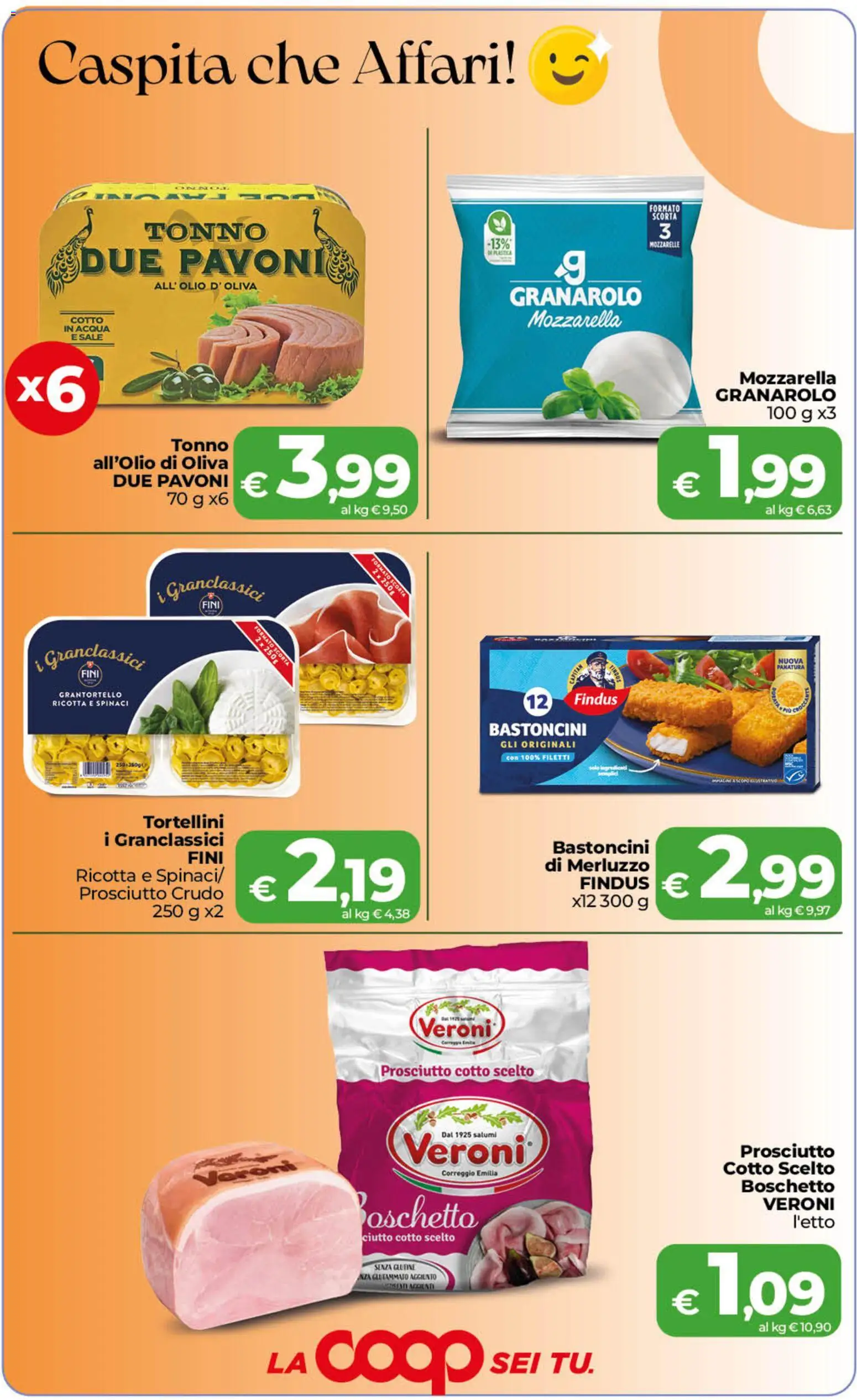 Volantino COOP del 22/09/2026 | Pagina: 3 | Prodotti: Prosciutto Crudo, Sale, Prosciutto, Ricotta