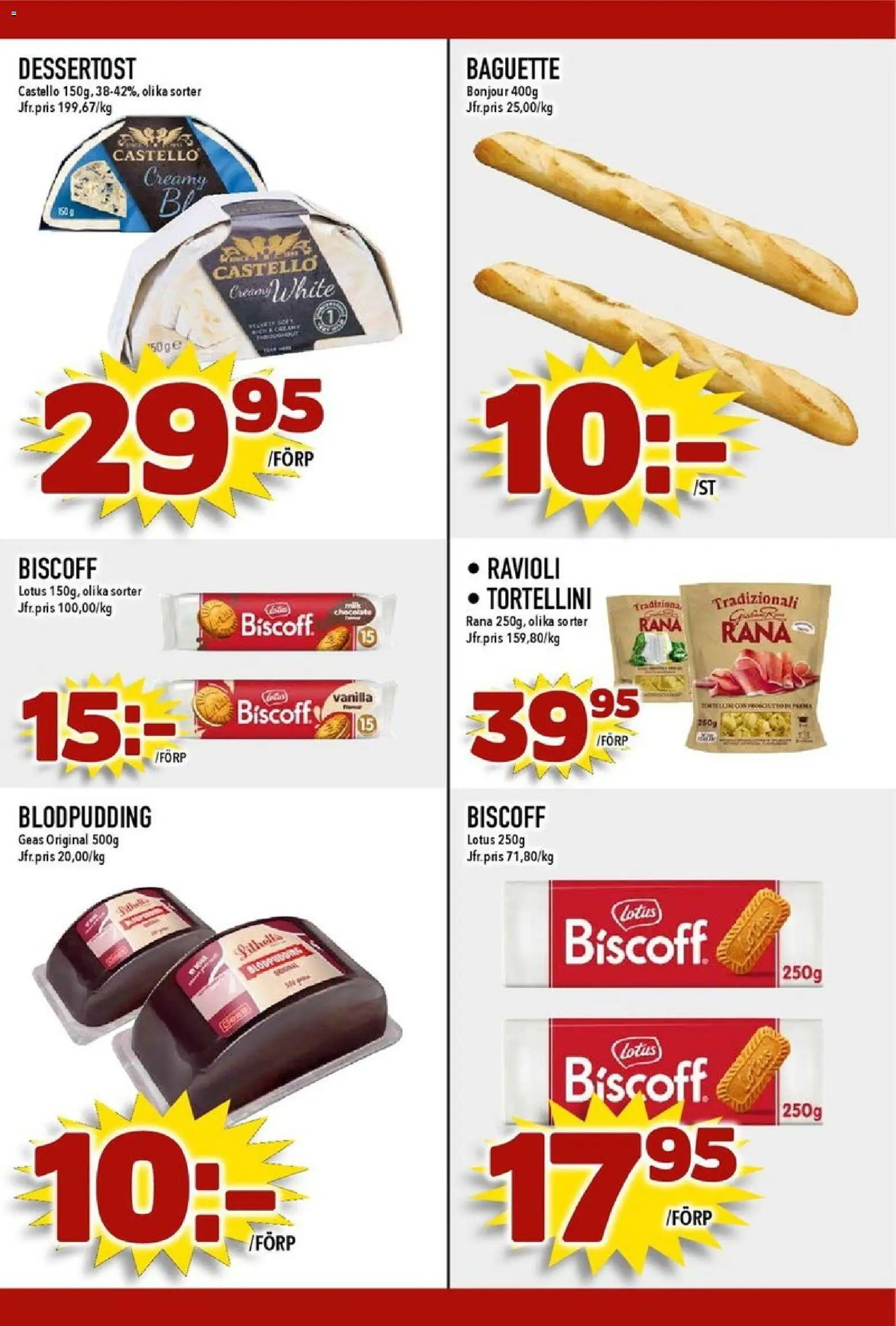 Matdax reklamblad aktuell från 10/08/2026 | Sida: 19 | Produkter: Baguette, Lotus, Blodpudding