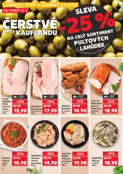 Náhled letáku DELIKA Neapol salát, 100 g od 13.05.2026 | Strana: 18 | Produkty: Salám, Tuňáková pomazánka, Písek, Kuřecí šunka