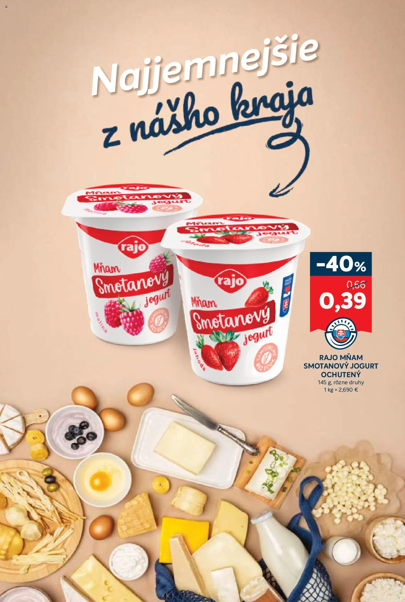 Nové Kraj akcie – leták je platný od 13.08.2026 | Strana: 7 | Produkty: Jogurt, Smotanový jogurt