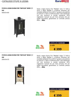 Anteprima del volantino Eurobrico Stufe a Legna catalogo valido a partire dal 23.07.2025 | Pagina: 37 | Prodotti: Stufa a legna, Stufa
