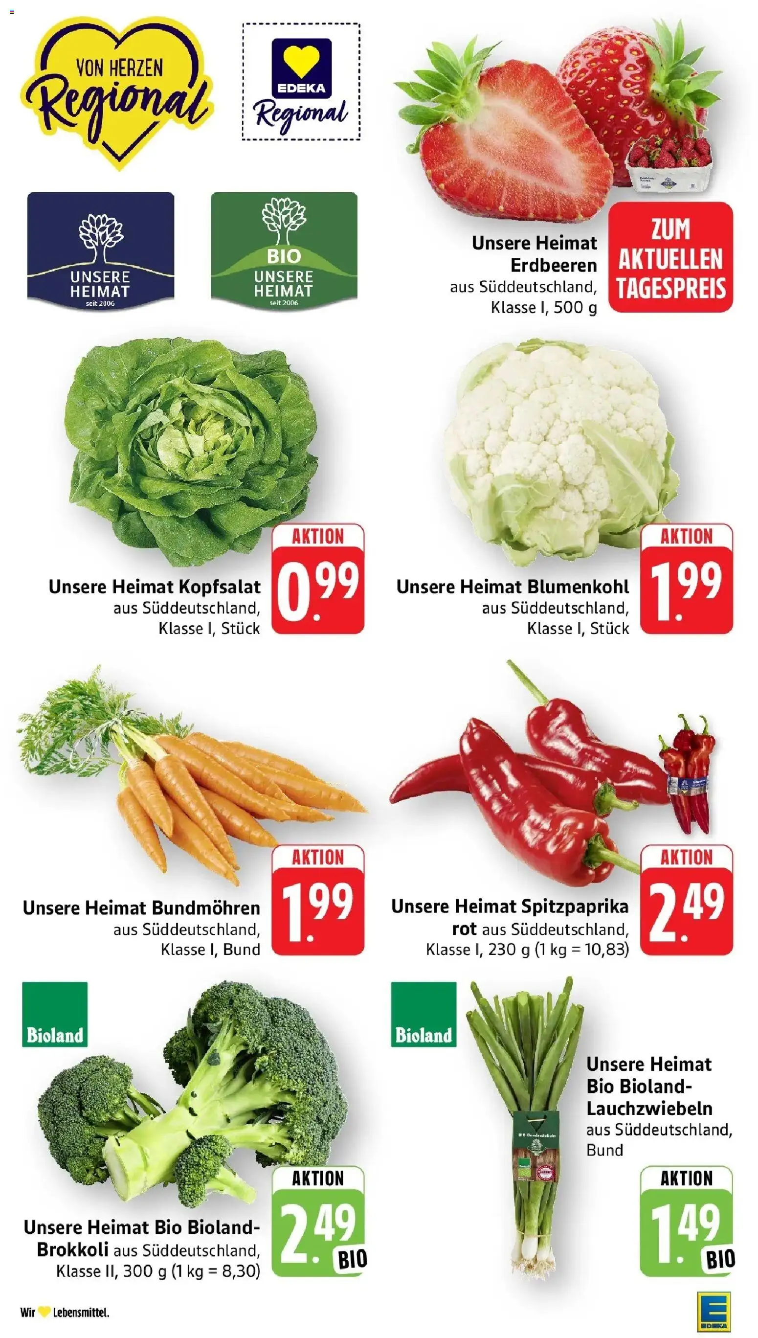 Edeka prospekt Bitburg – gültig ab 01.06.2026 | Seite: 5 | Produkte: Brokkoli, Blumenkohl, Erdbeeren
