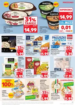 Náhled letáku Kaufland Polsko leták od 09.07.2026 | Strana: 47 | Produkty: Ryba, Krém, Filet, Mozzarella