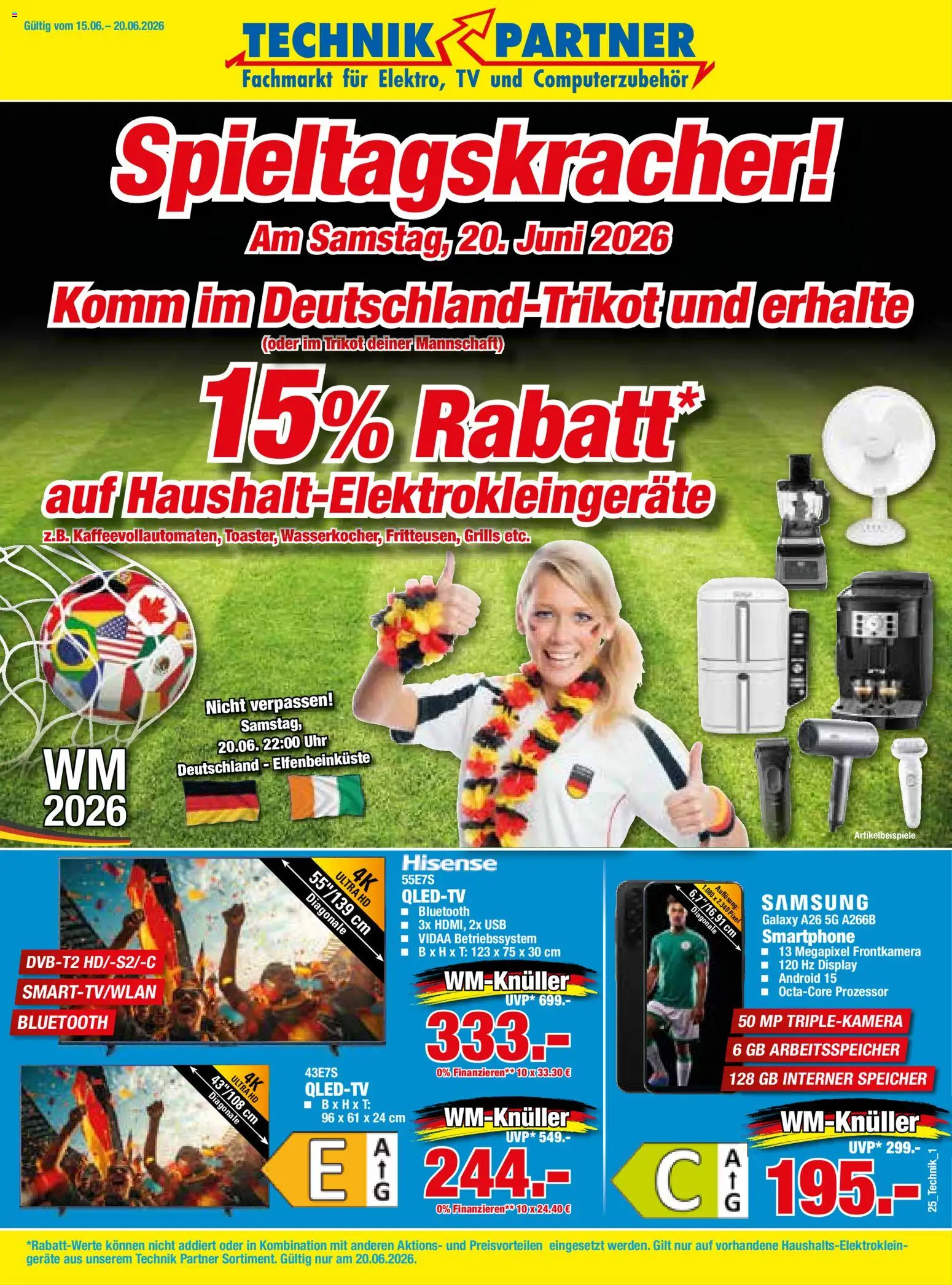 HERKULES Technik Partner – gültig ab 15.06.2026 | Seite: 1 | Produkte: USB, Samsung, Smartphone, TV