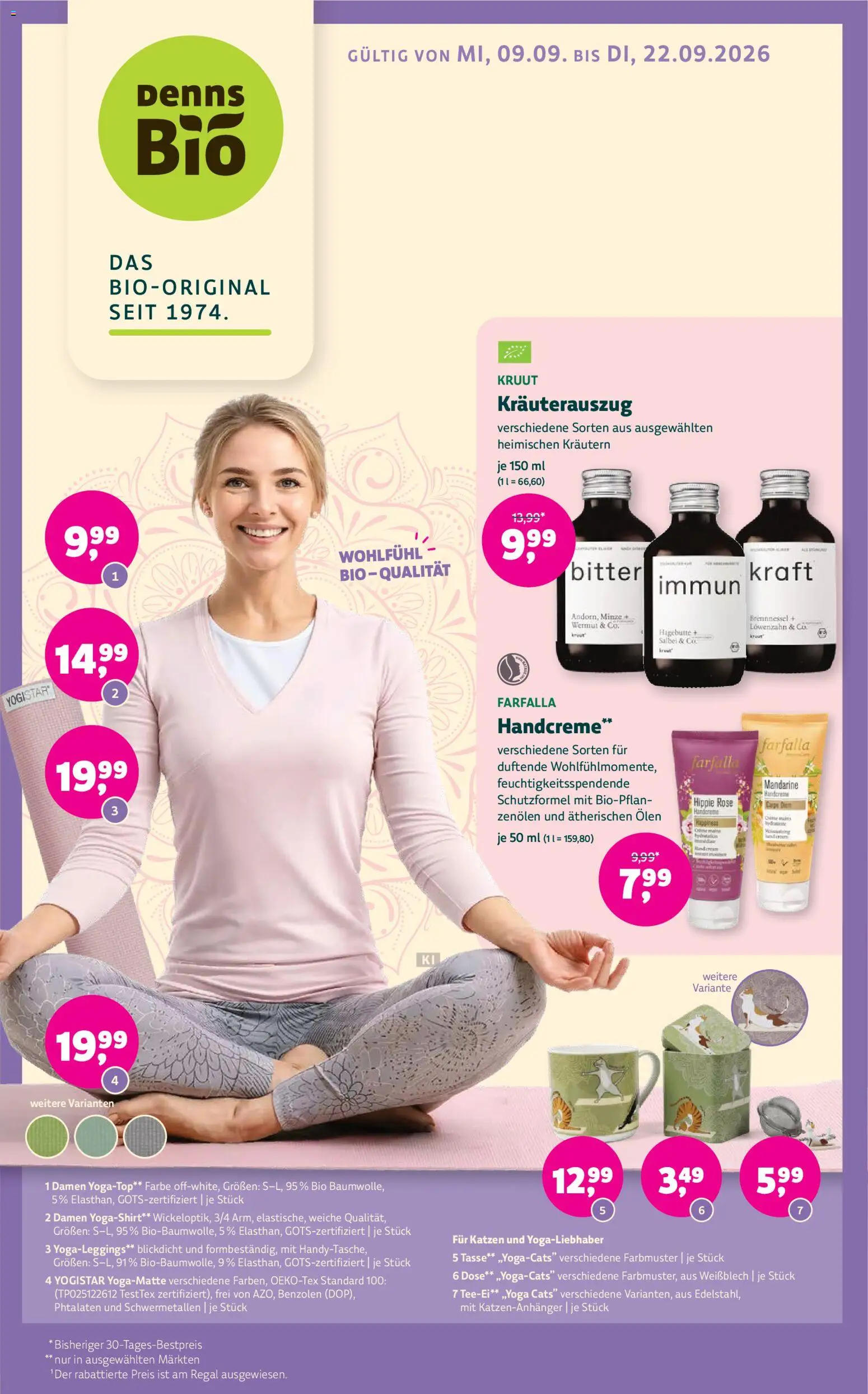 Denns BioMarkt Angebote – gültig ab 09.09.2026 | Seite: 15 | Produkte: Regal, Creme, Handcreme, Wermut