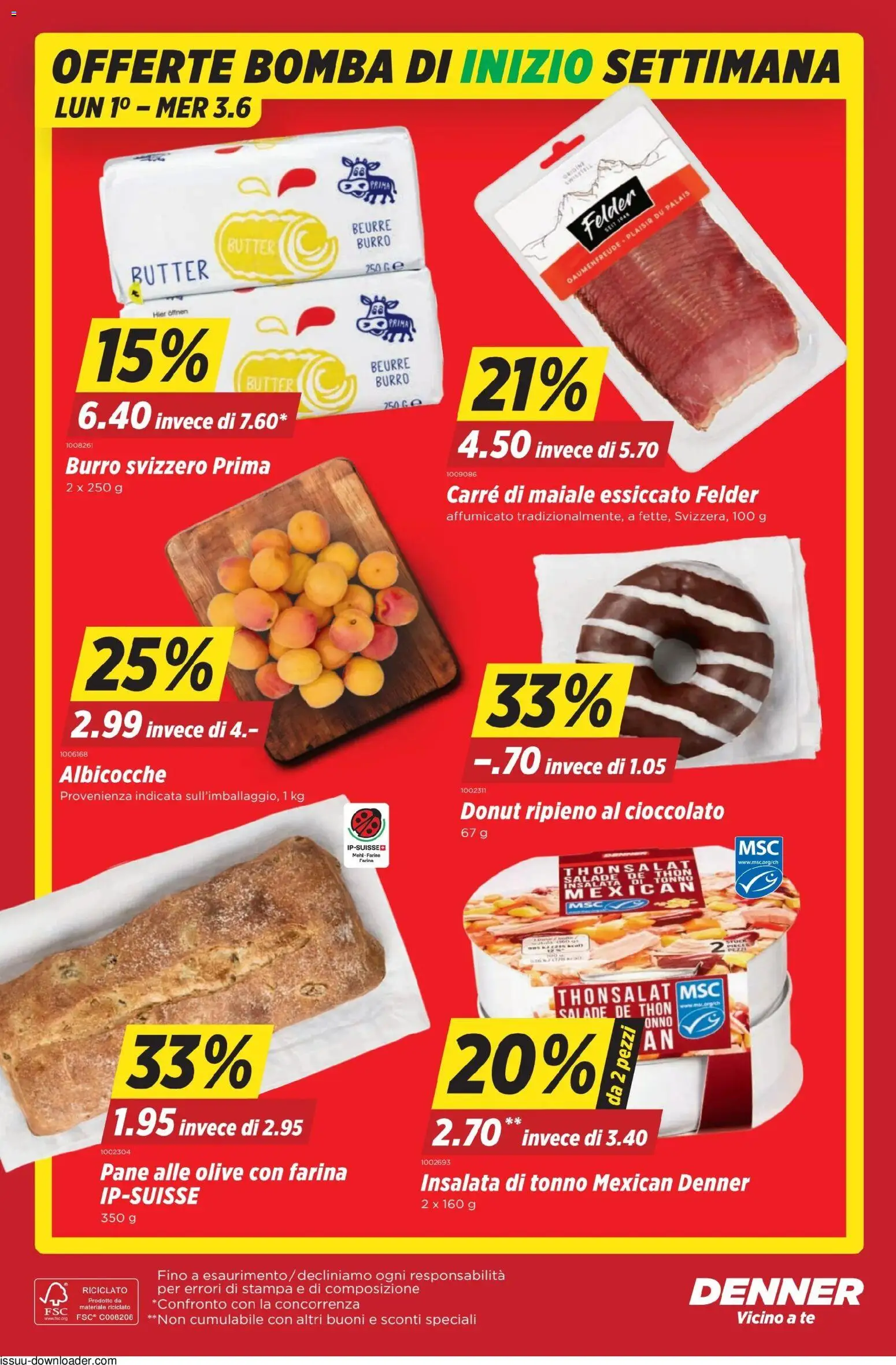 Denner aktionen IT – gültig ab 28.05.2026 | Seite: 22 | Produkte: Mehl, Pane, Butter