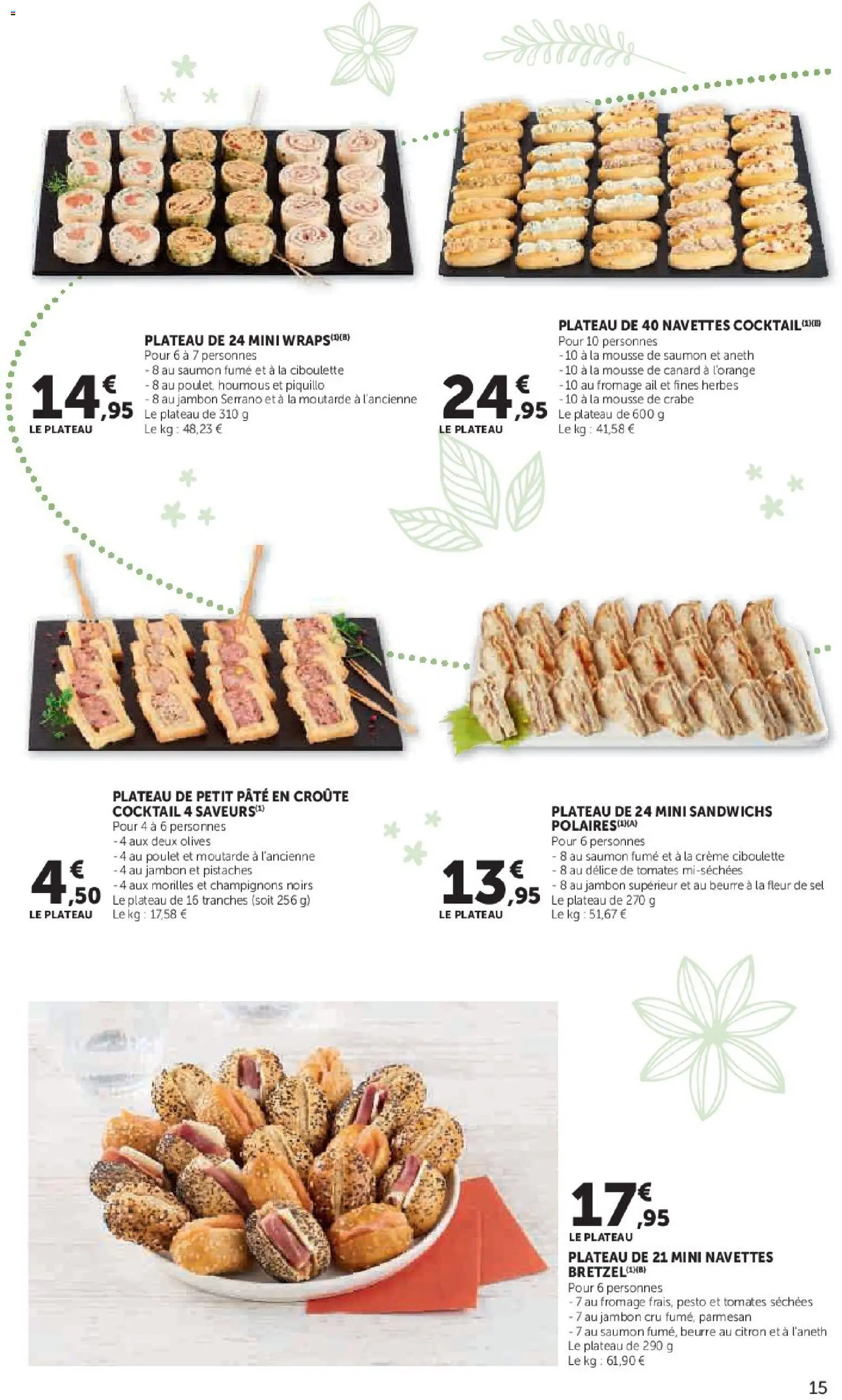 {H1} | Page: 15 | Produits: Plateau, Mousse, Tomates séchées, Beurre