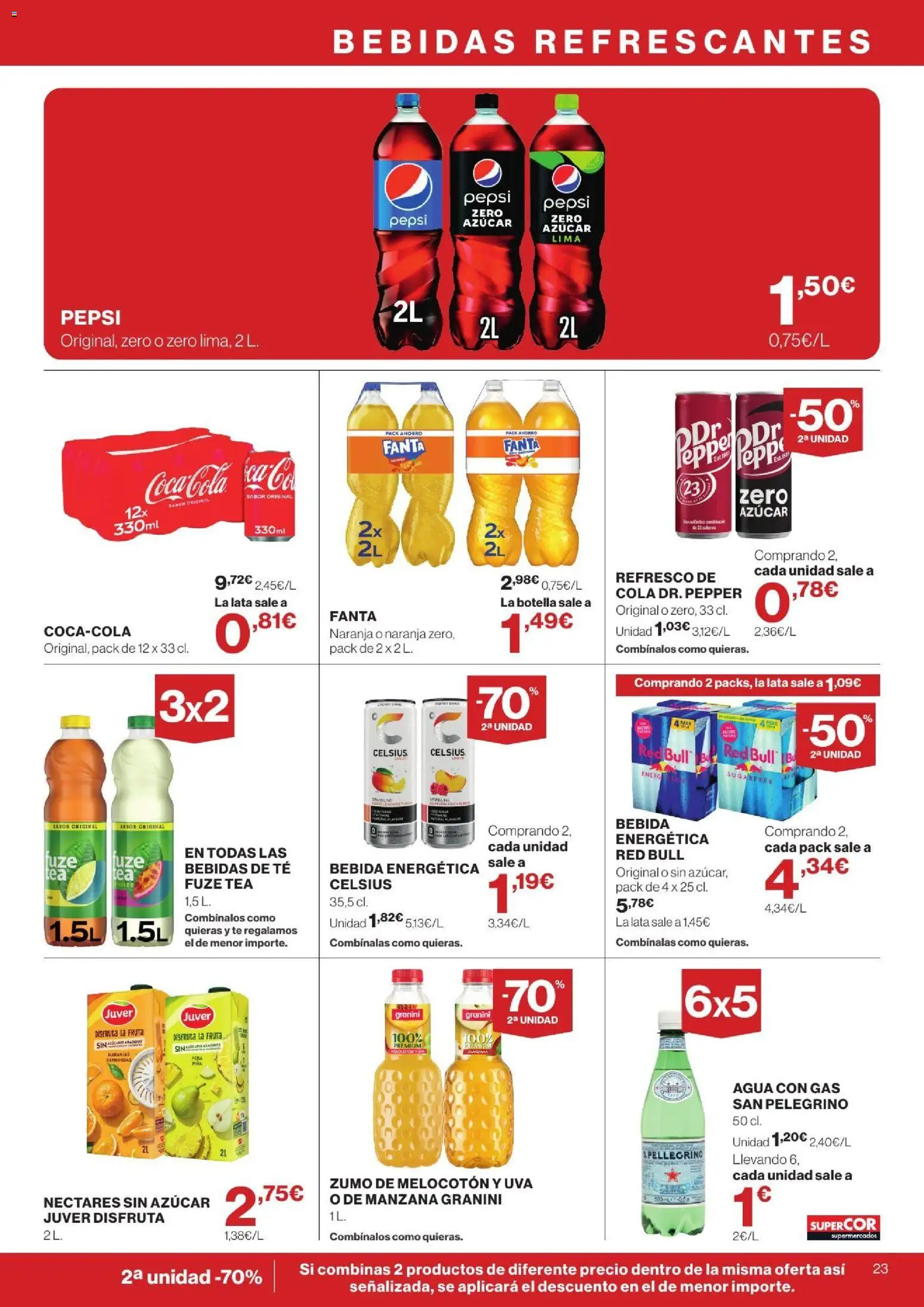 Supercor Canarias │ válido desde el 24/09/2026 | Página: 23 | Productos: Lima, Té, Pepsi Zero, Azúcar