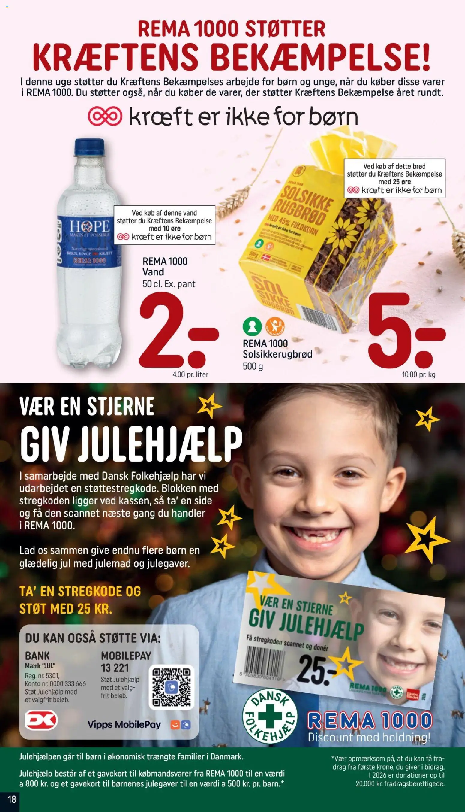 Rema 1000 tilbudsavis – gyldig fra 25/10/2026 | Side: 18 | Produkter: Brød, Mineralvand, Rugbrød