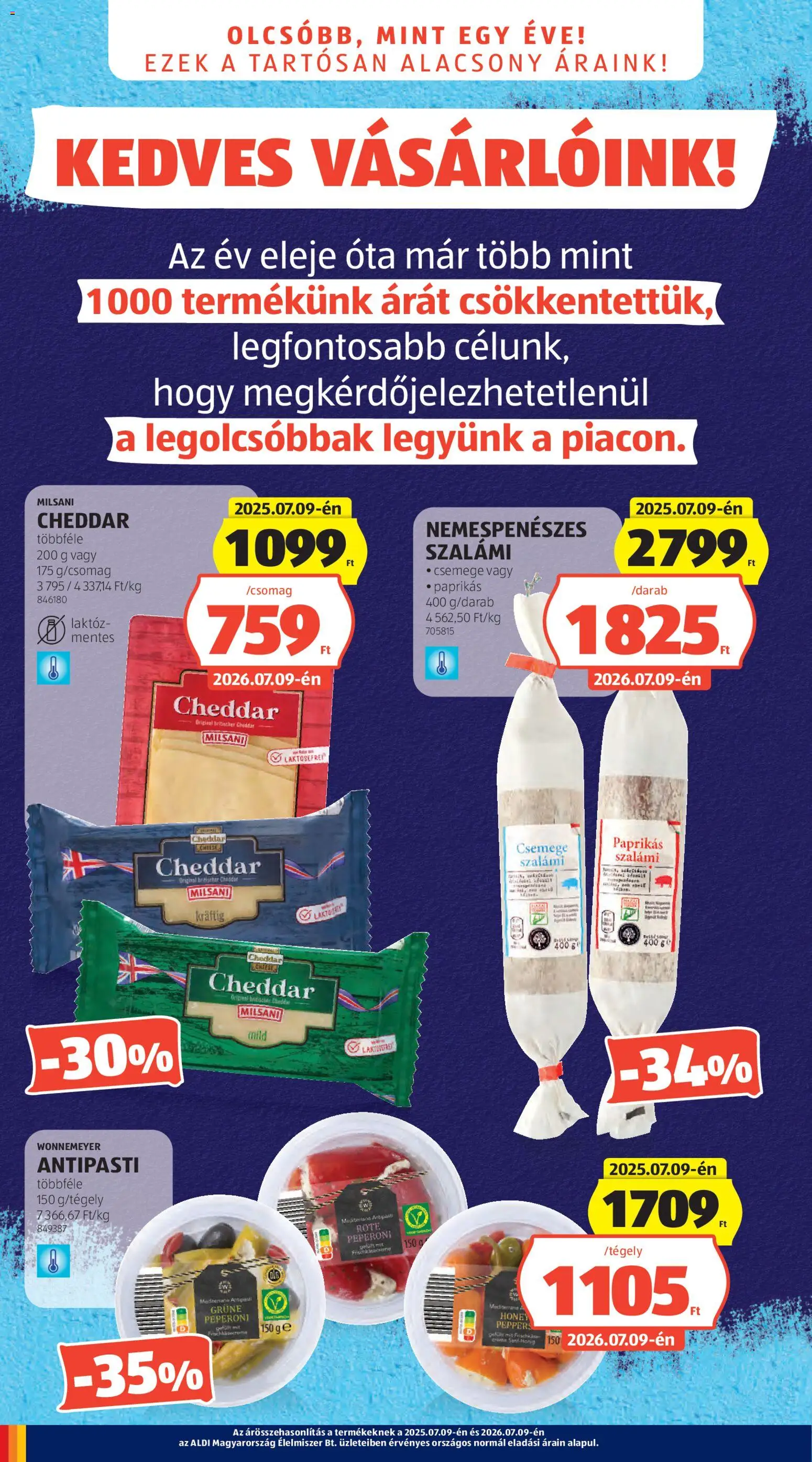 Aldi akciós ujság - amely érvényes a következő dátumtól: 2026.07.09. | Oldal: 2