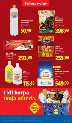 FIN CARRÉ Mlečna čokolada sa pirinčem, 200 g; 1 kg = 1470.- - pregled Lidl kataloga - važi od 18.06.2026 | Strana: 45