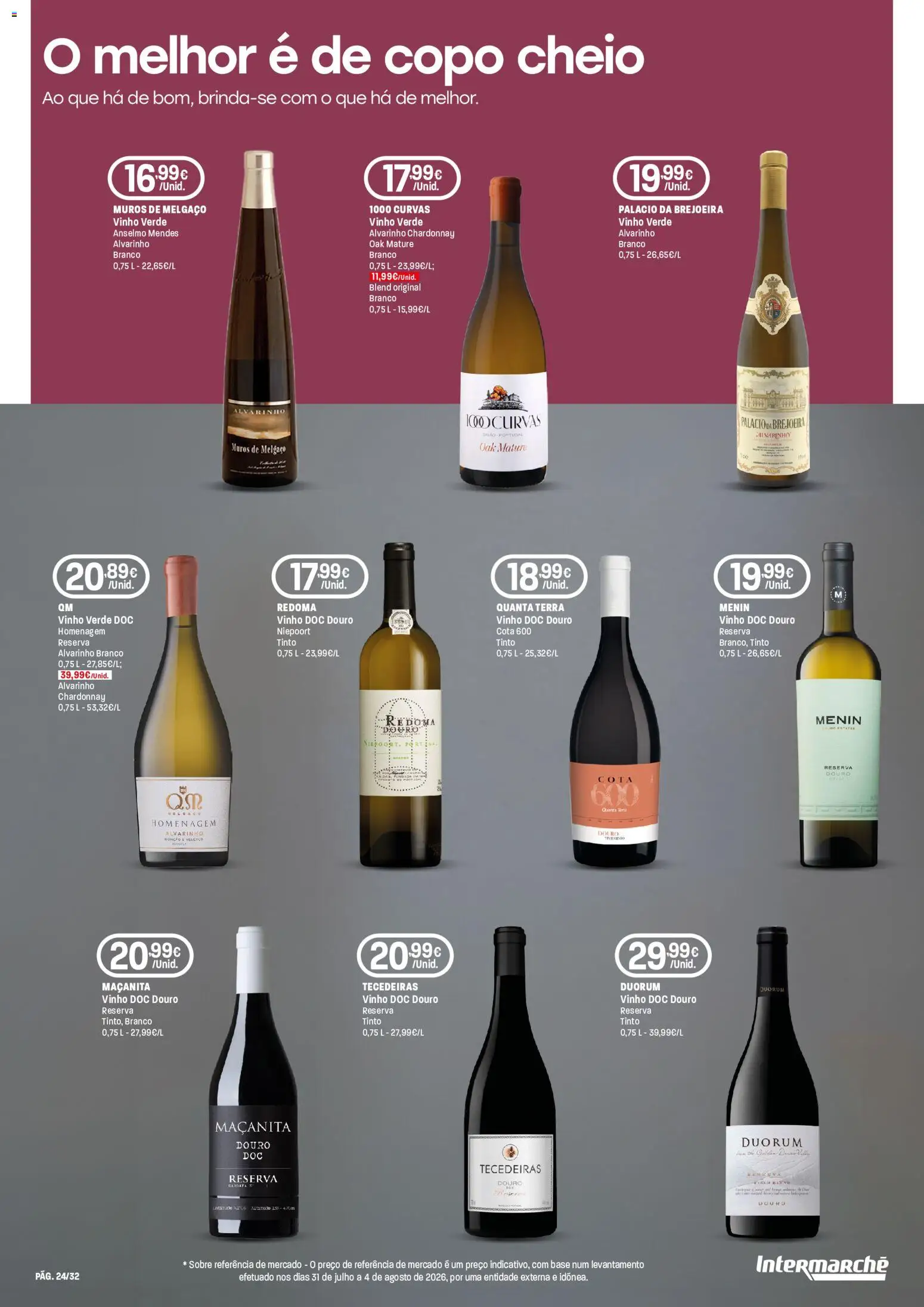 Intermarché folheto Especial Vinhos Super │ válido de 10/09/2026 | Página: 24 | Produtos: Pó, Base, Vinho