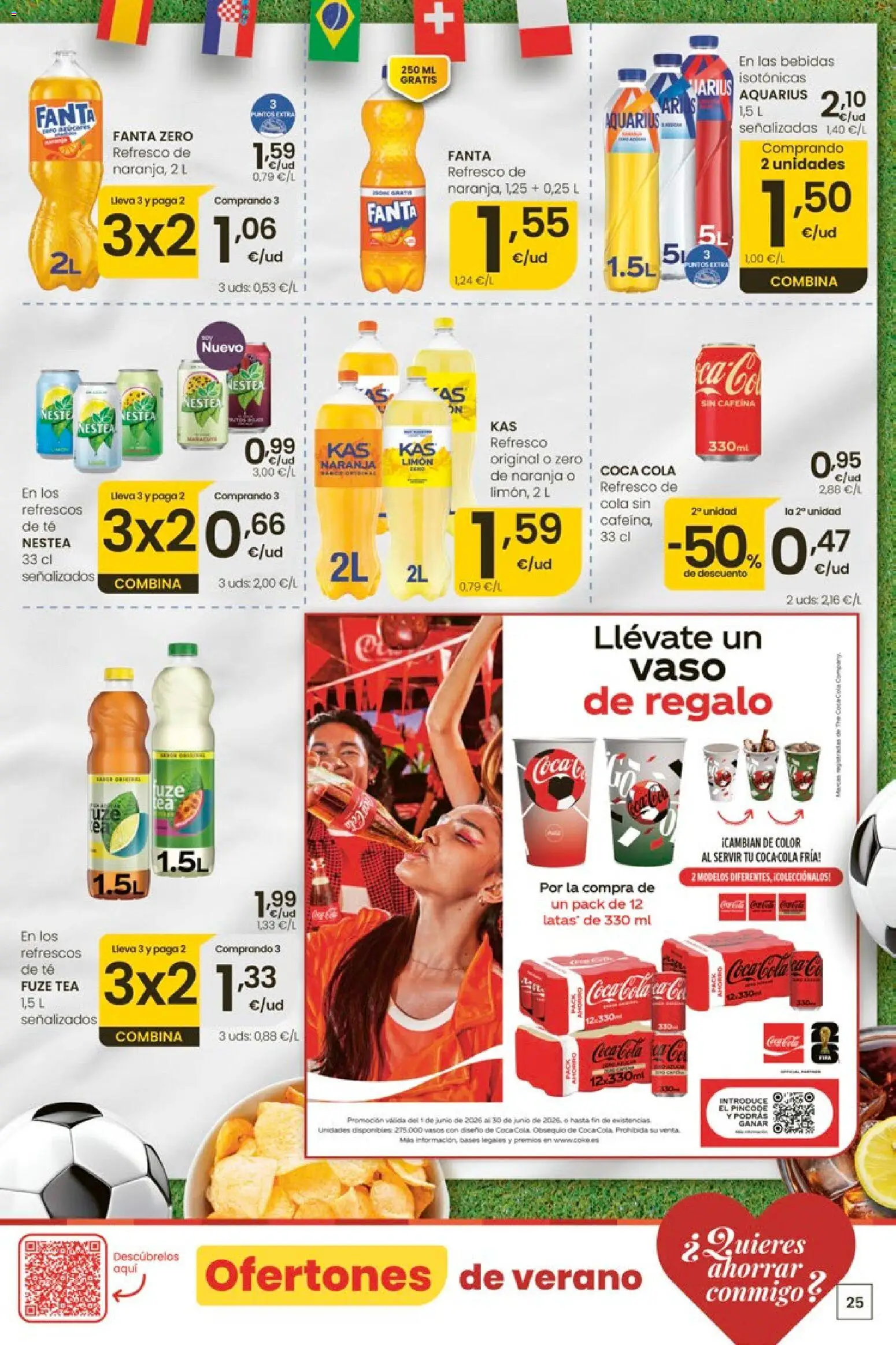 Eroski Ofertones de verano │ válido desde el 11.06.2026 | Página: 25 | Productos: Vasos, Té