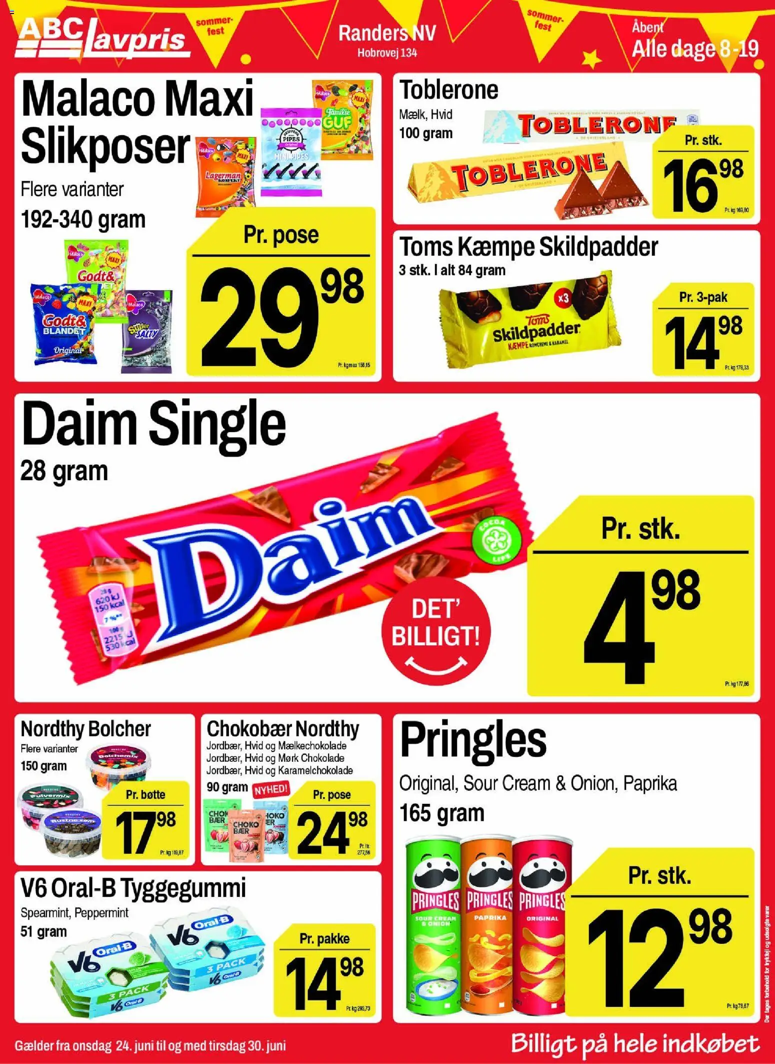 Abc Lavpris tilbudsavis – gyldig fra 24/06/2026 | Side: 10 | Produkter: Chokolade, Paprika