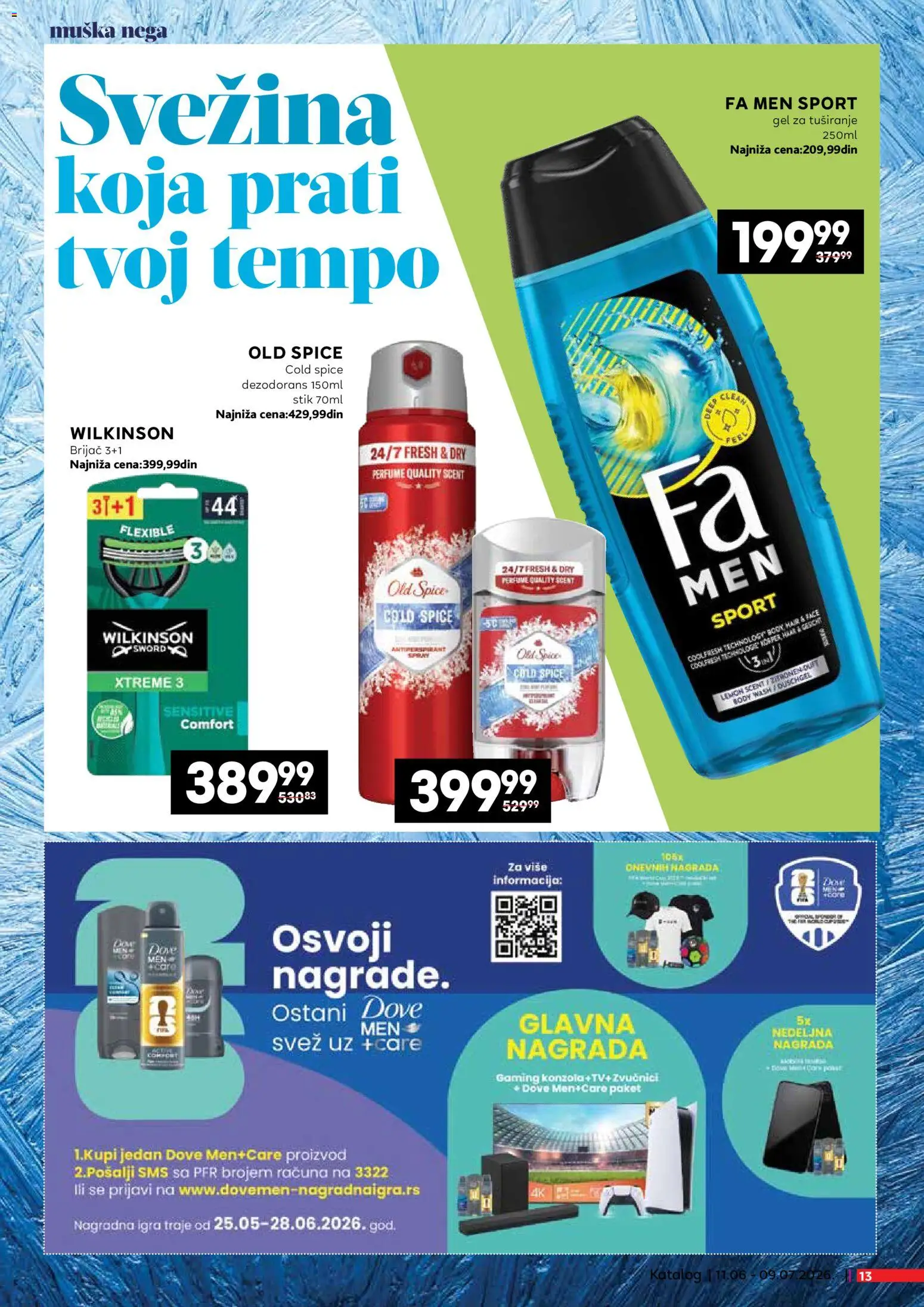 Idea katalog - važi od 11.06.2026 | Strana: 13 | Proizvode: Brijač, Gel za tuširanje, Dove, Dezodorans
