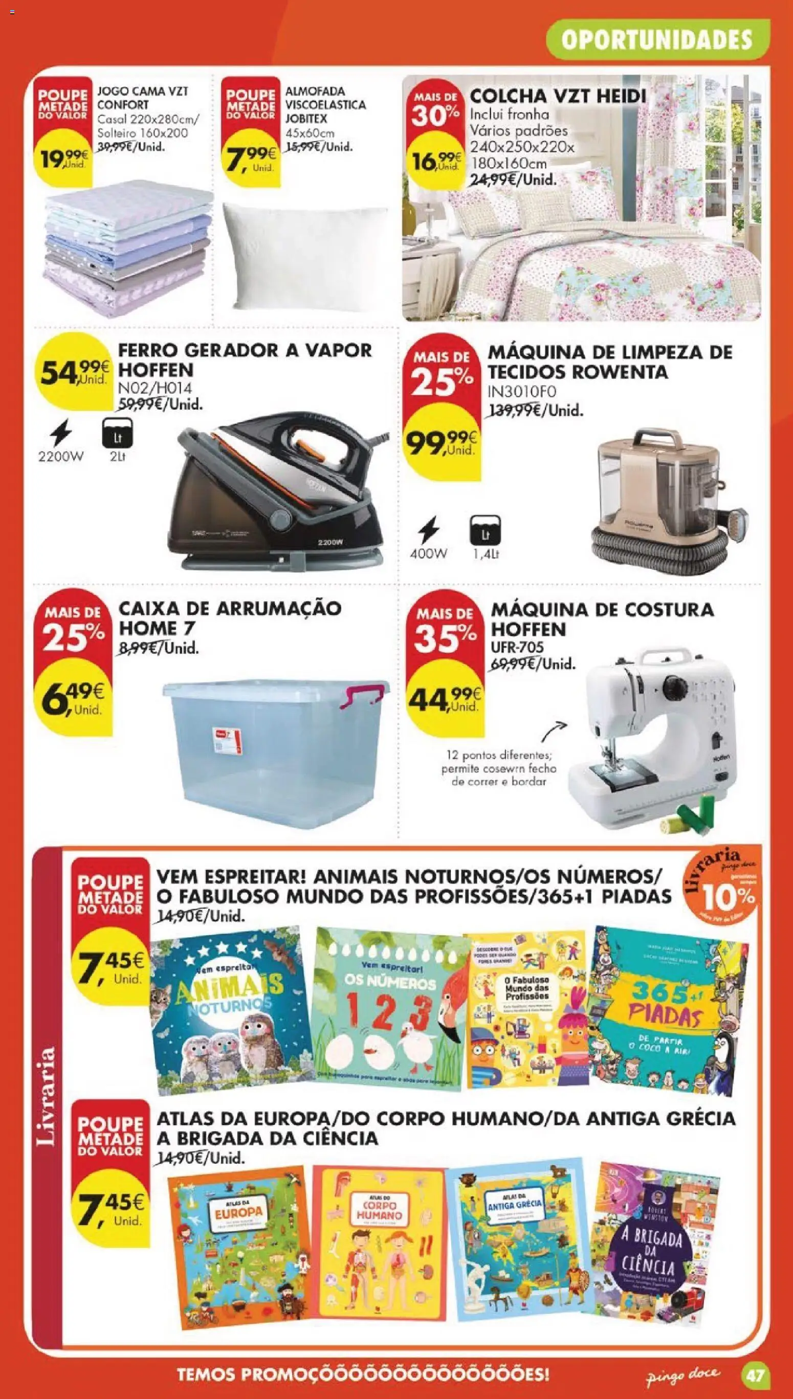 Pingo Doce folheto │ válido de 05.05.2026 | Página: 51 | Produtos: Ferro, Fronha, Almofada, Colcha