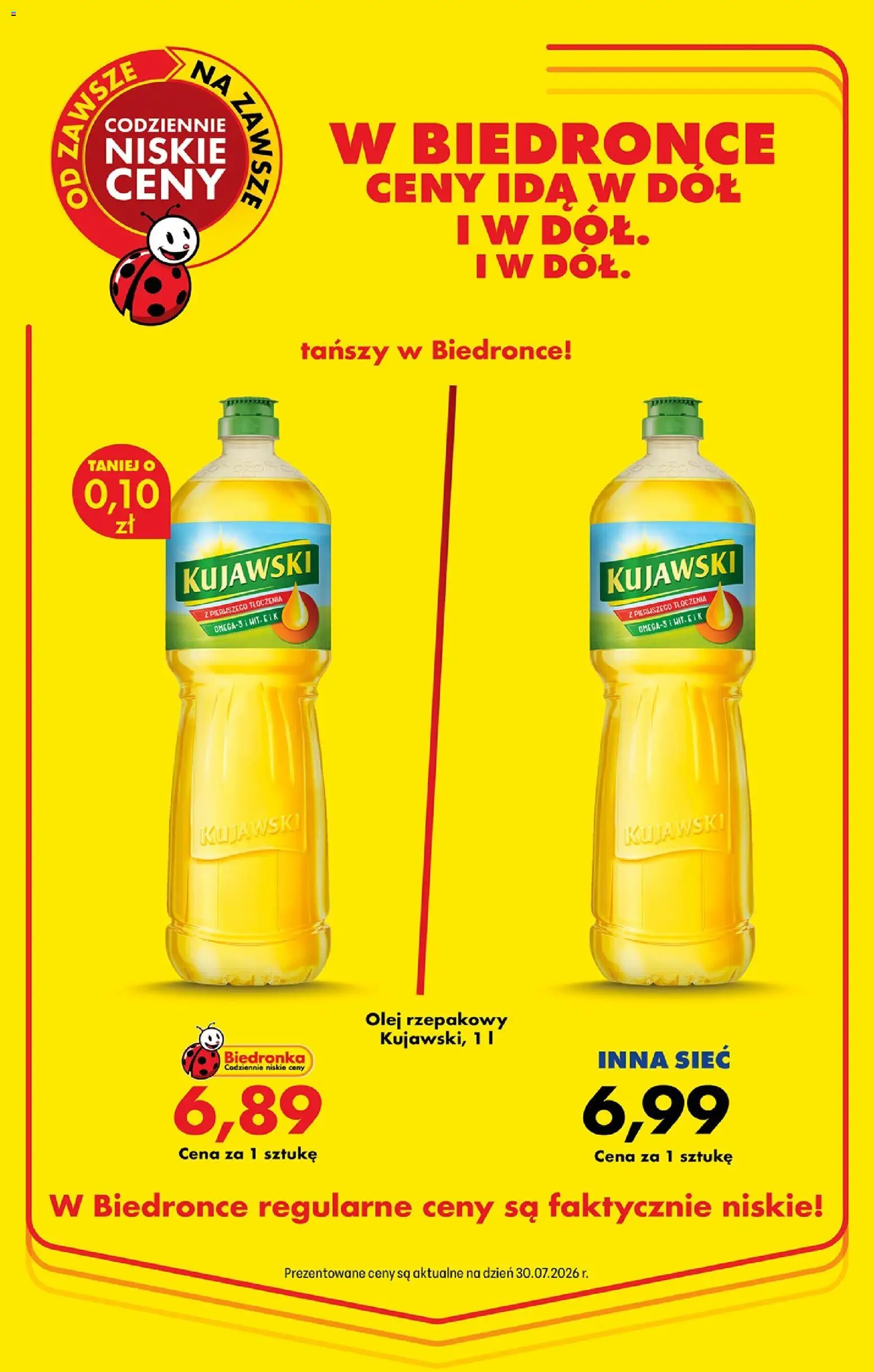 Biedronka Polsko leták - Codziennie niskie ceny od 30.07.2026 | Strana: 4 | Produkty: Olej
