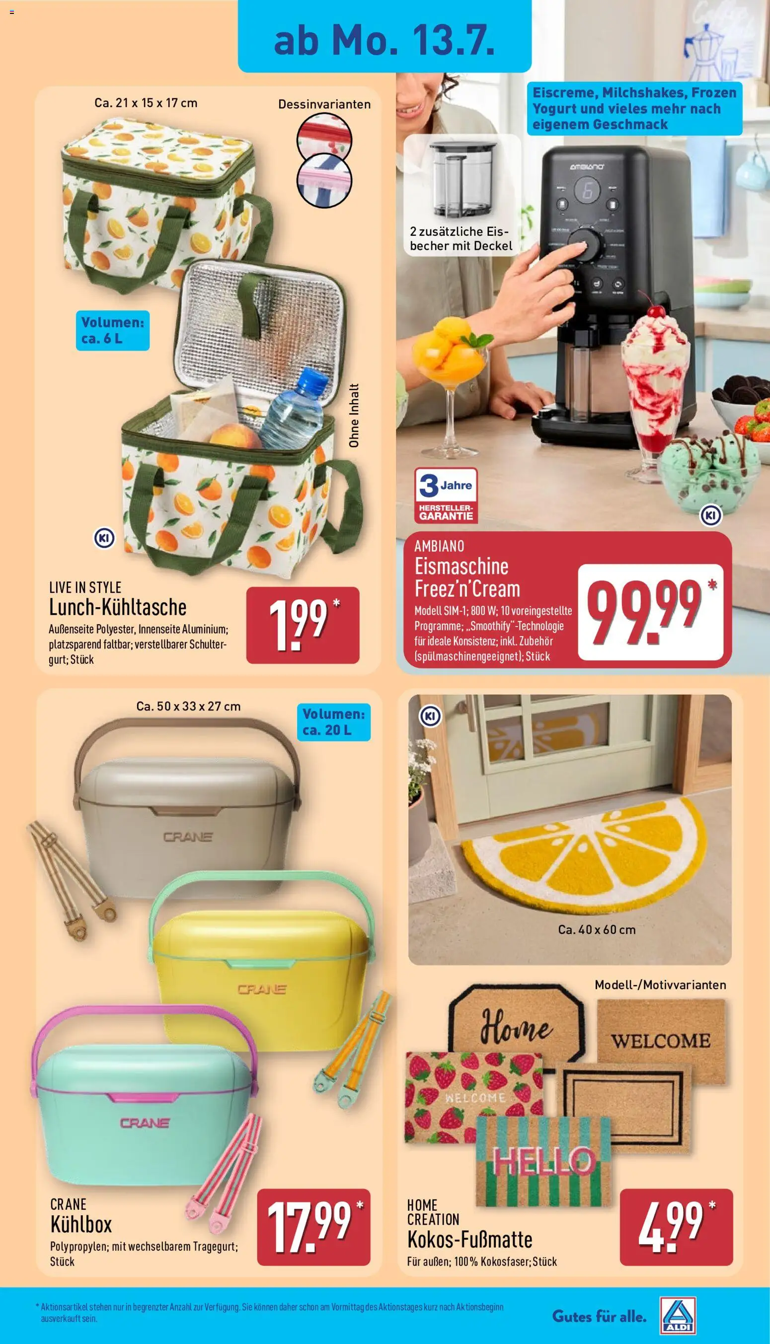 Aldi Ausblick – gültig ab 13.07.2026 | Seite: 5 | Produkte: Box, Home creation, Eis