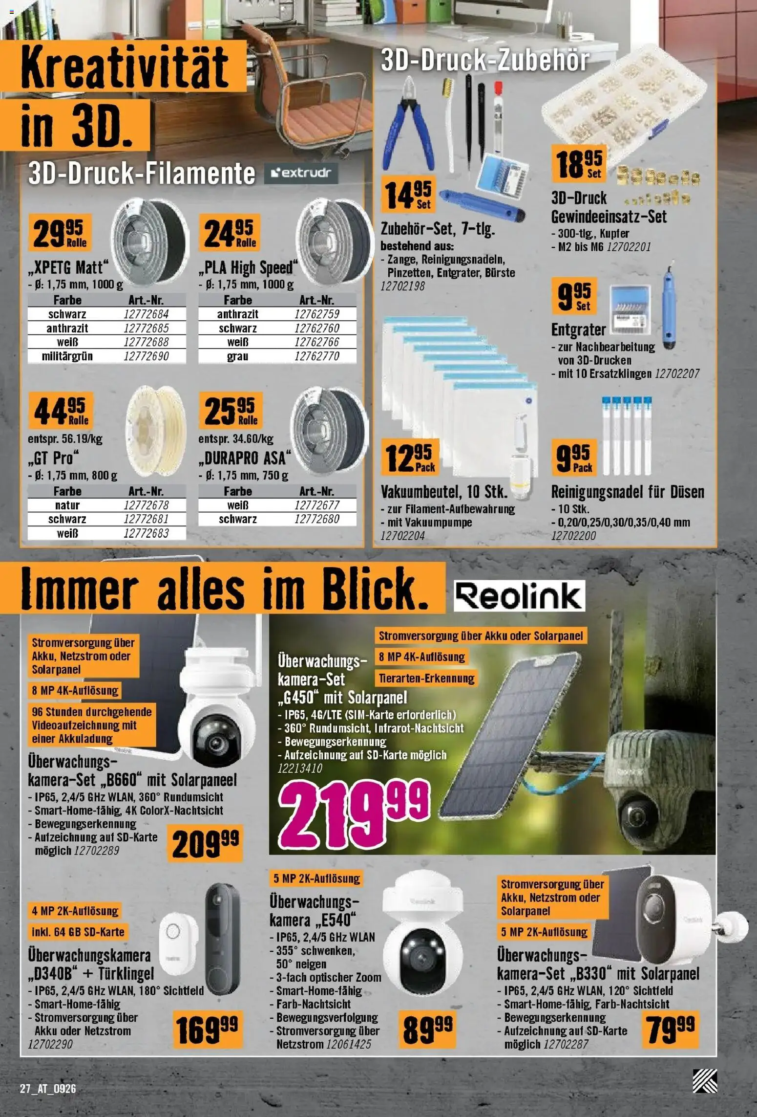 Hornbach - Hornbach: Es gibt immer was zu tun. von 16.09.2026 - Aktuelle Angebote | Seite: 27 | Produkte: Kamera, Bürste