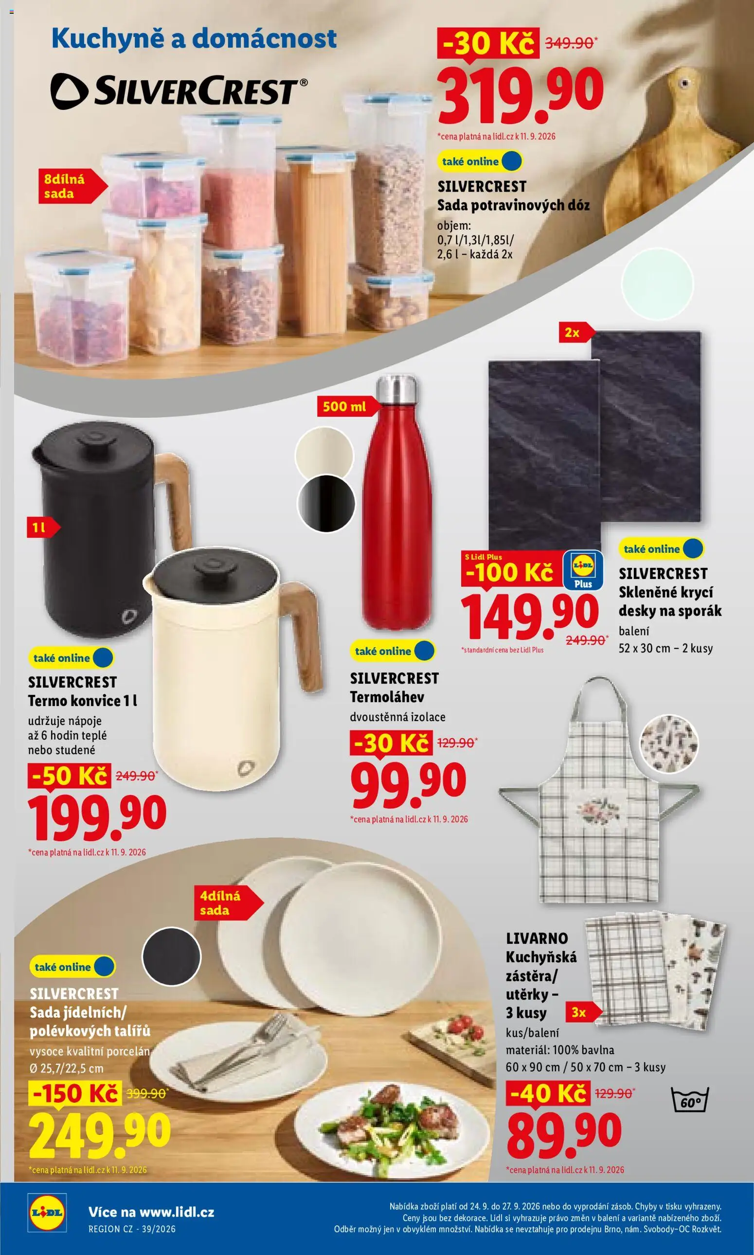 Lidl leták - Spotřební zboží od 21.09.2026 | Strana: 18 | Produkty: Utěrky, Nápoje, Konvice, Kuchyně