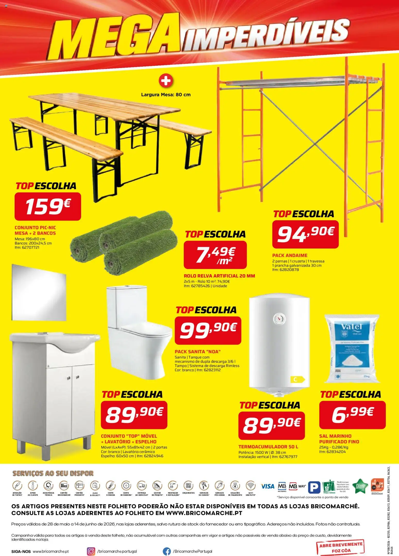 BricoMarché folheto │ válido de 28.05.2026 | Página: 4 | Produtos: Top, Tanque, Portas, Espelho
