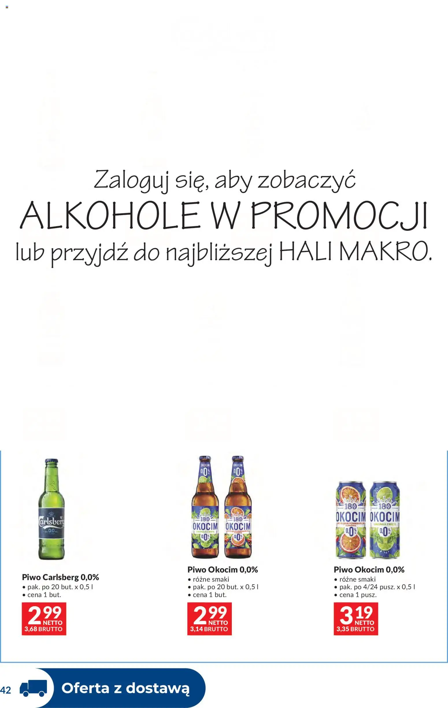 Makro gazetka - Dystrybucja do sklepów od 01.09.2026 | Strona: 42 | Produkty: Alkohole, Carlsberg, Piwo Carlsberg, Piwo