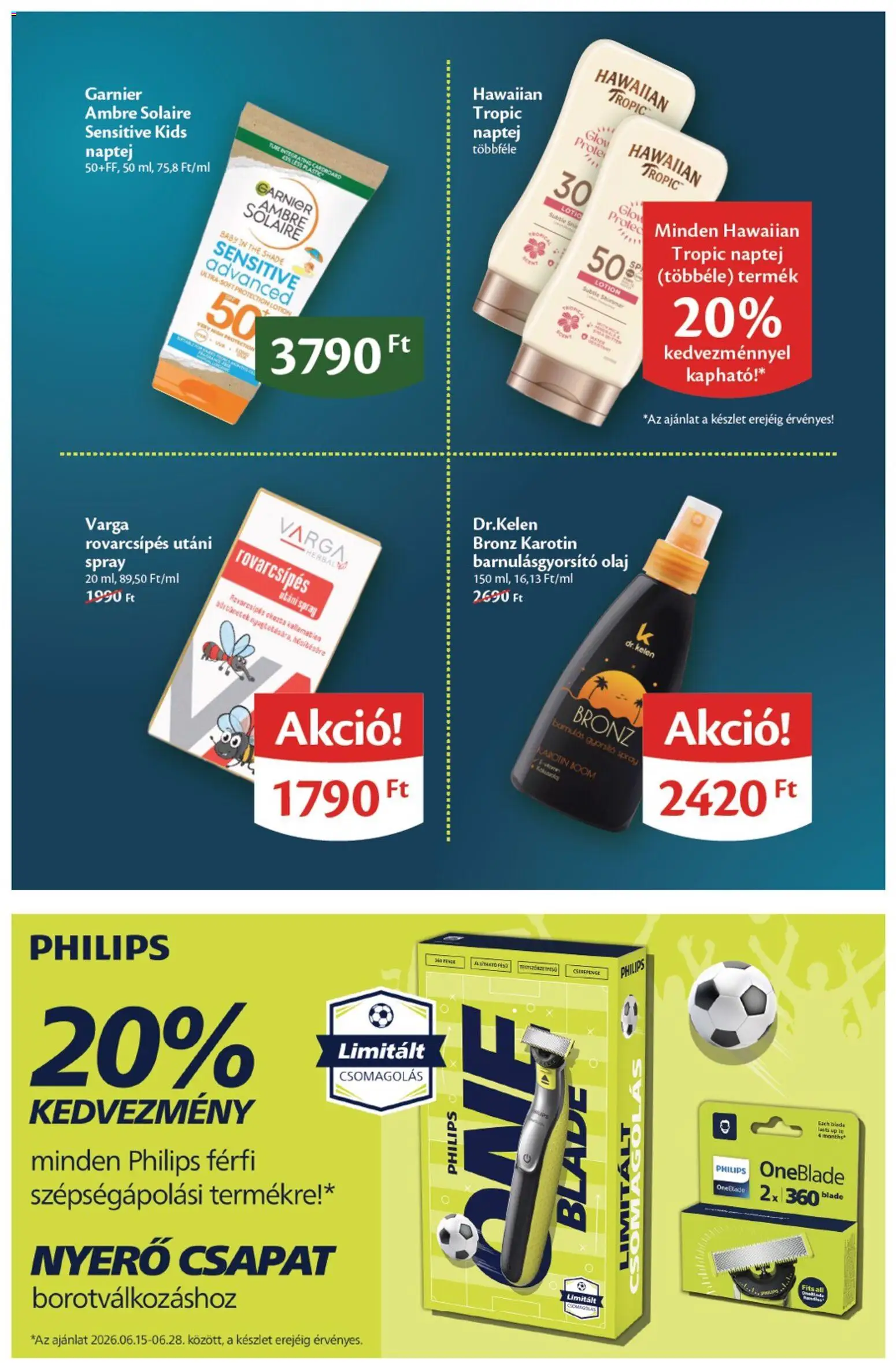EcoFamily akciós ujság - amely érvényes a következő dátumtól: 15.06.2026 | Oldal: 10 | Termékek: Naptej, Olaj
