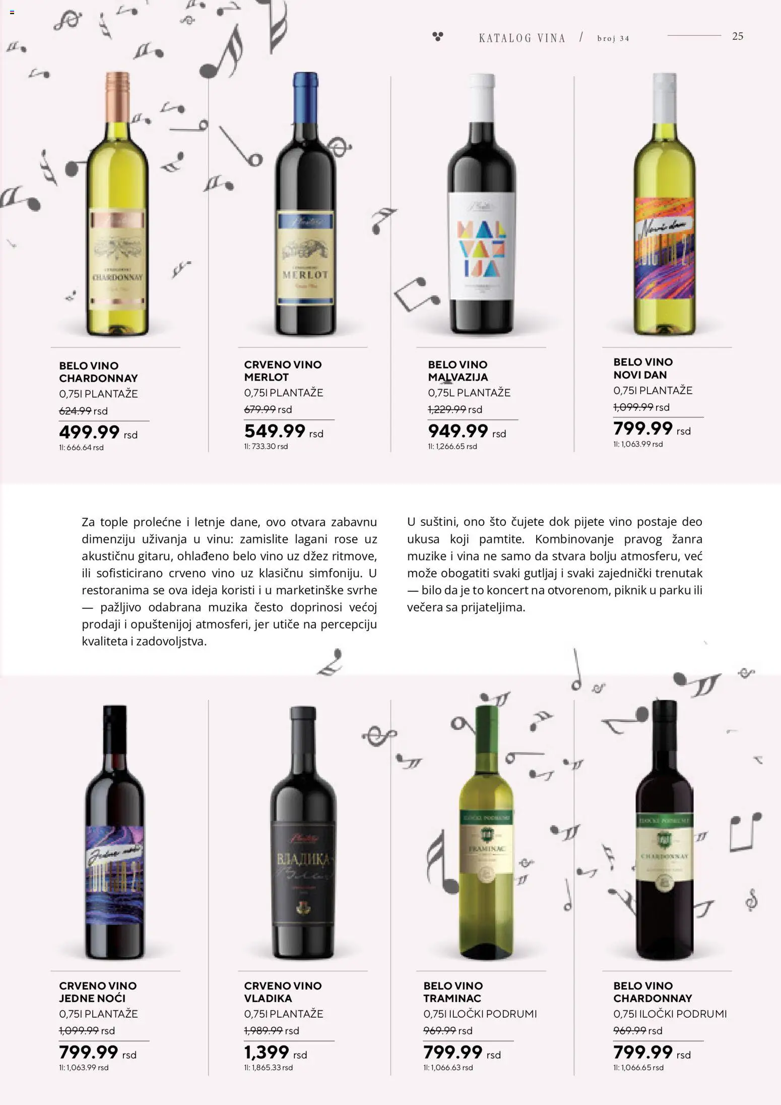 Roda katalog - važi od 09.04.2026 | Strana: 25 | Proizvode: Chardonnay, Sto, Belo vino, Vino