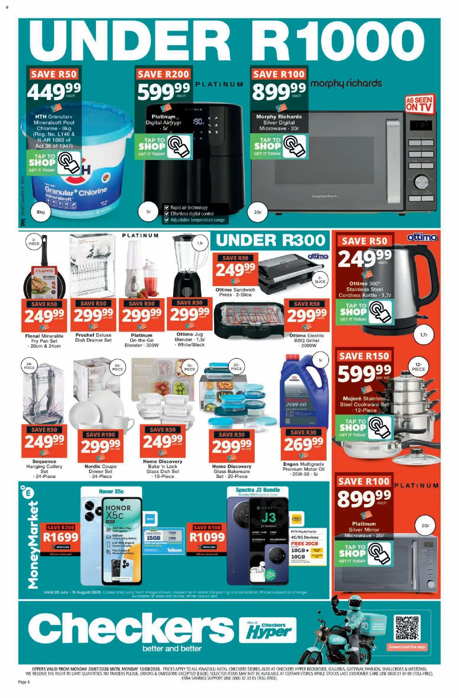 New Checkers catalogue – valid from 20/07/2026 | Page: 16 | Products: Camera, Lock, Mirror, Cookware