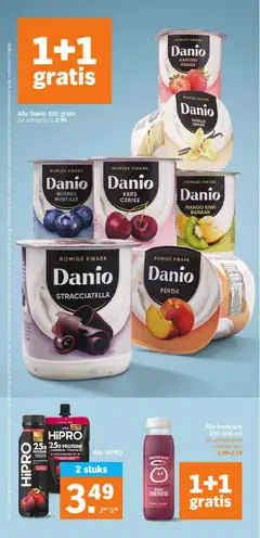 Danio Romige Kwark Mango Kiwi Banaan, Romige kwark mango kiwi banaan - Voorbeeld van een folder van Albert Heijn, geldig van 31-08-2026 | Pagina: 16 | Producten: Kan, Kiwi, Kwark, Vanille