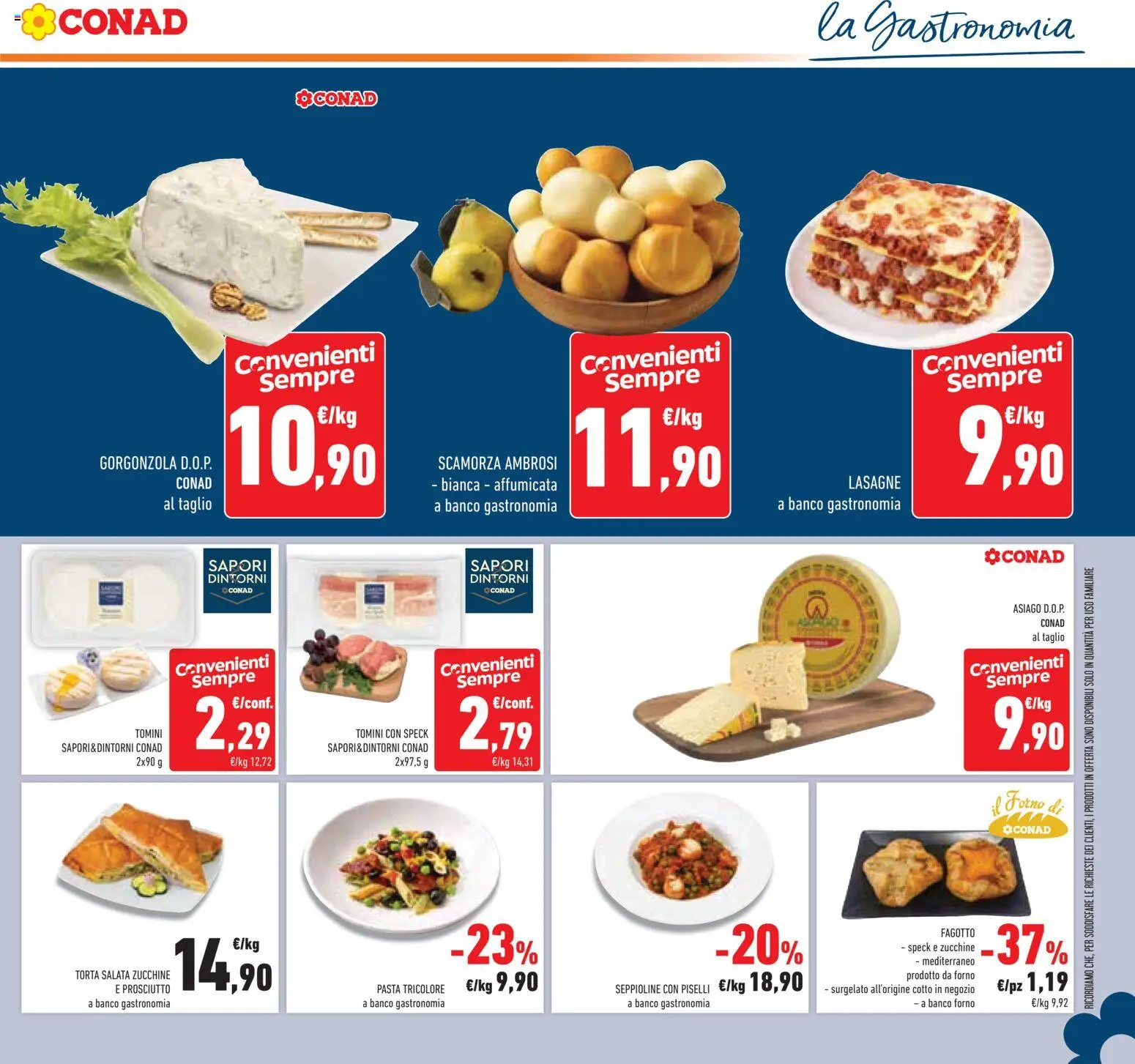 Volantino Conad del 04.06.2026 | Pagina: 11 | Prodotti: Lasagna, Piselli, Forno, Il forno
