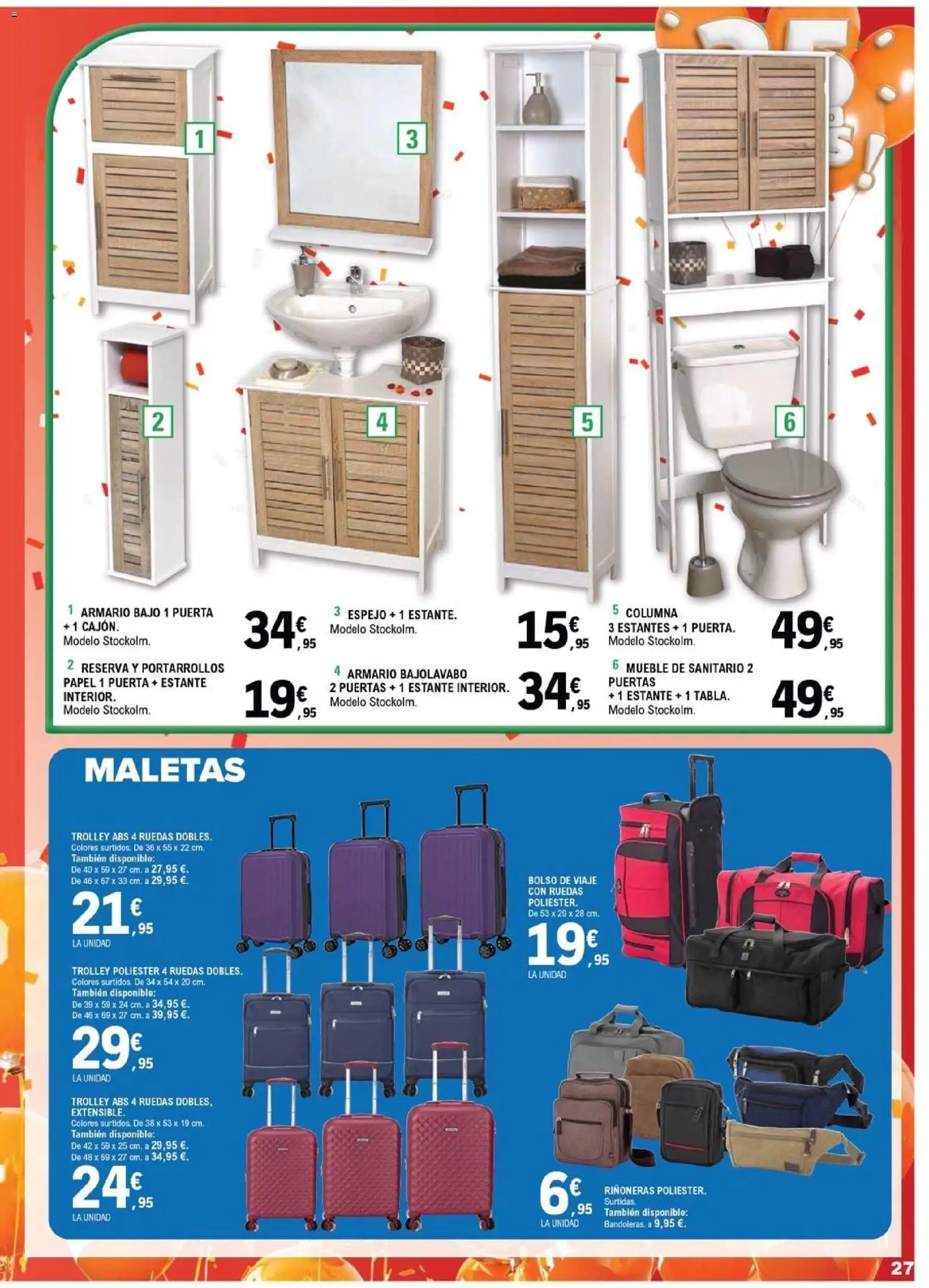 E.Leclerc folleto Salamanca │ válido desde el 15/07/2026 | Página: 27 | Productos: Bolso, Estante, Armario, Espejo