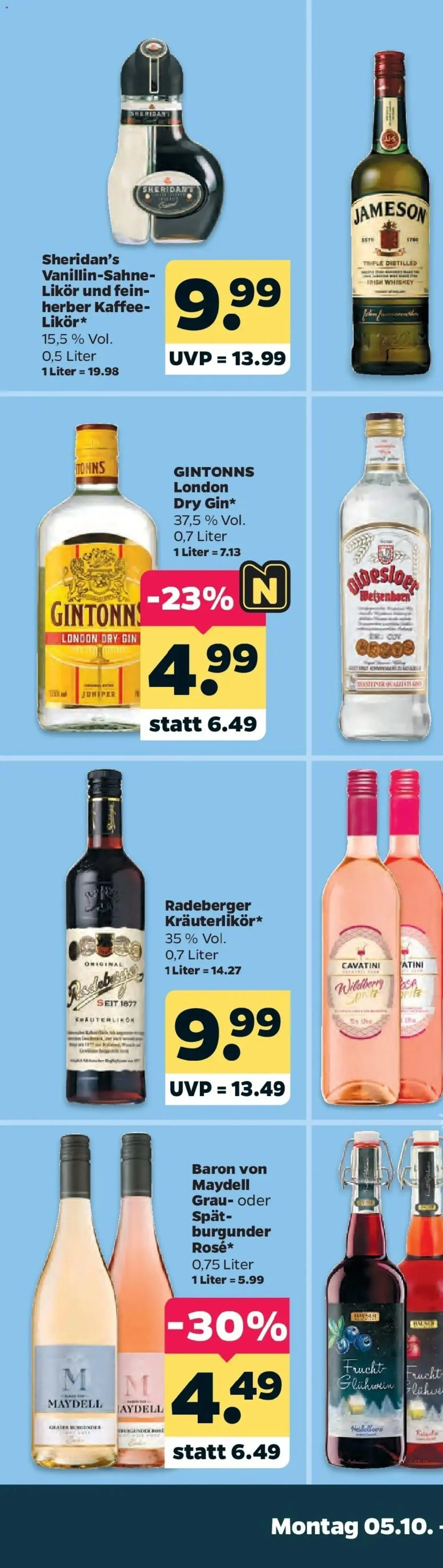 Netto Aktueller Prospekt ab 05.10.2026 → Angebote nächste Woche | Seite: 25 | Produkte: Kaffee, Likör, Jameson, Gin